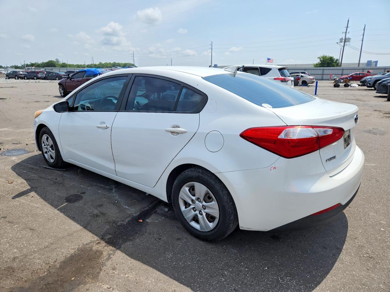 2015 Kia Forte Lx White vin: KNAFX4A64F5406565