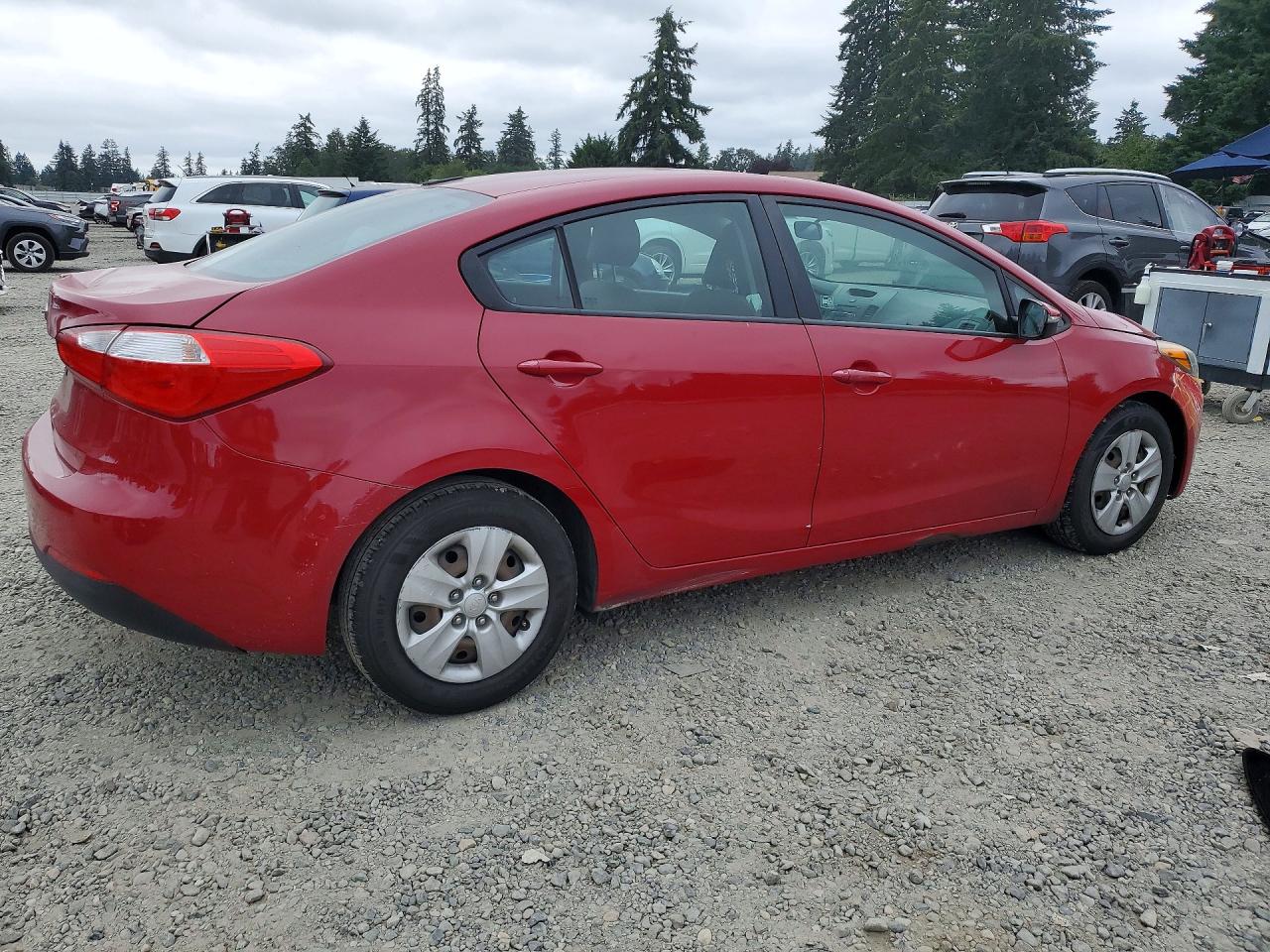 2015 Kia Forte Lx Red vin: KNAFX4A64F5425603