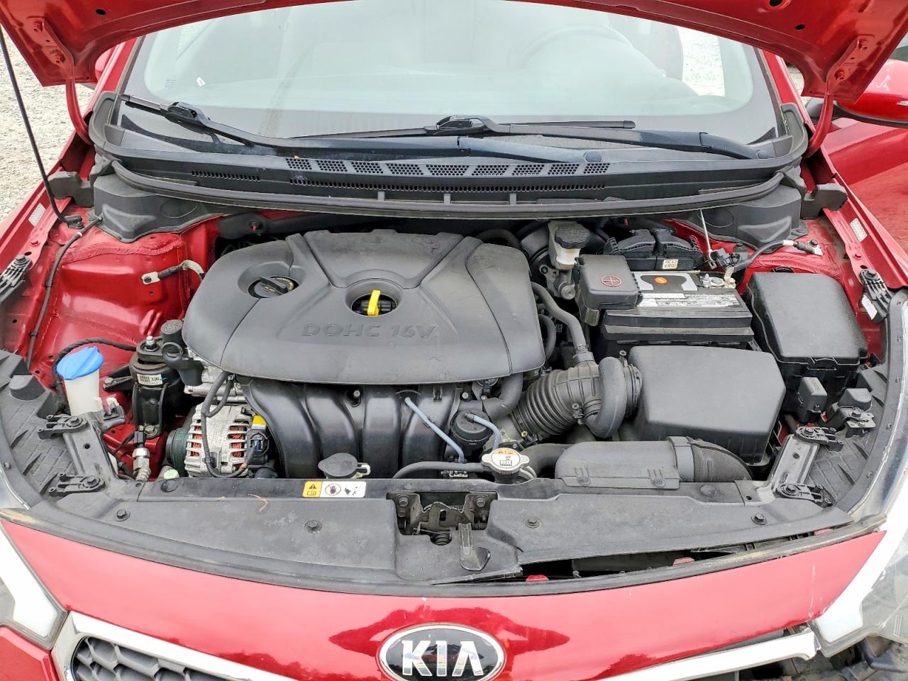 2015 Kia Forte Lx Red vin: KNAFX4A64F5425603
