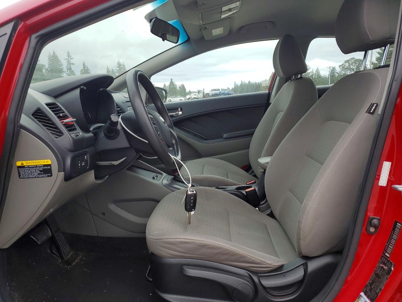 2015 Kia Forte Lx Red vin: KNAFX4A64F5425603