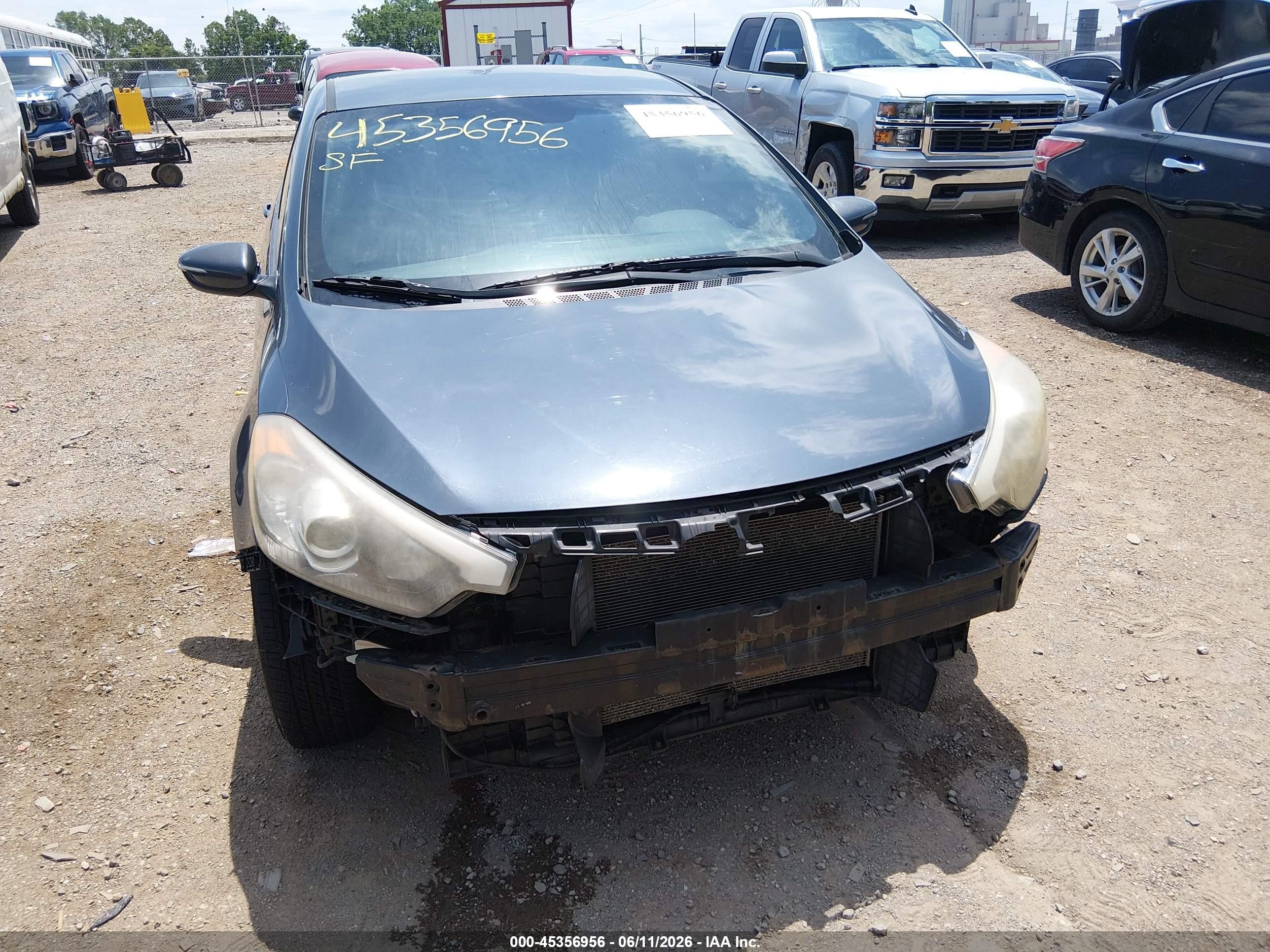 2015 Kia Forte Lx Gray vin: KNAFX4A64F5435063