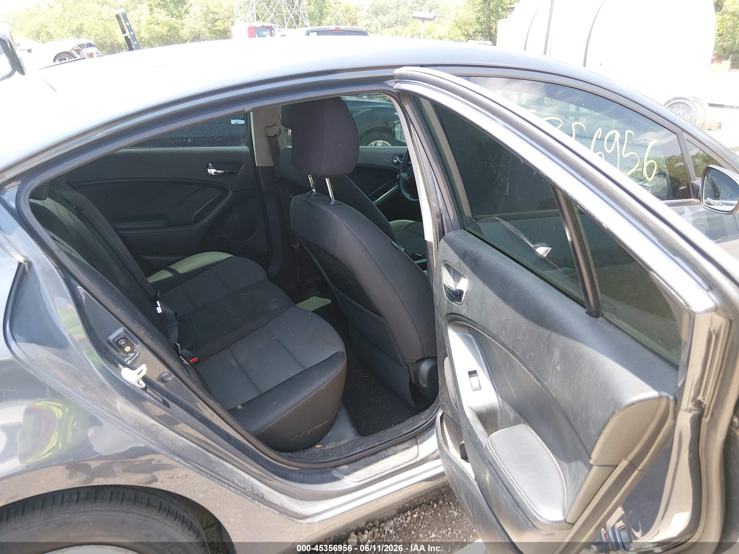 2015 Kia Forte Lx Gray vin: KNAFX4A64F5435063
