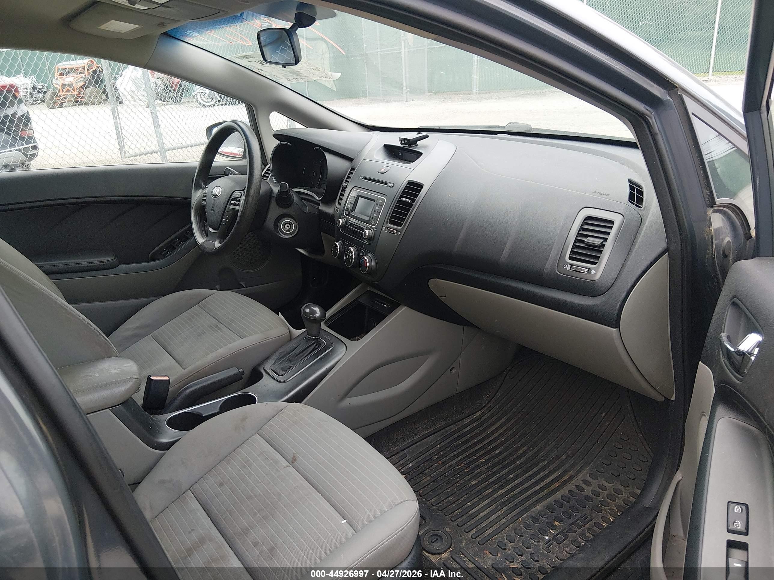 2014 Kia Forte Lx Gray vin: KNAFX4A65E5060251
