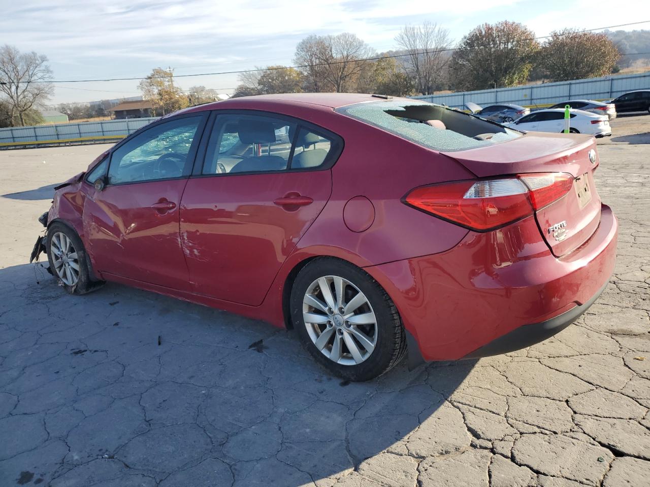 2014 Kia Forte Lx Красный vin: KNAFX4A65E5087739