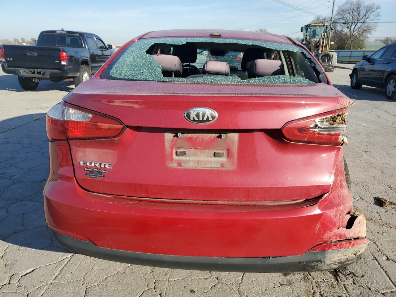 2014 Kia Forte Lx Красный vin: KNAFX4A65E5087739