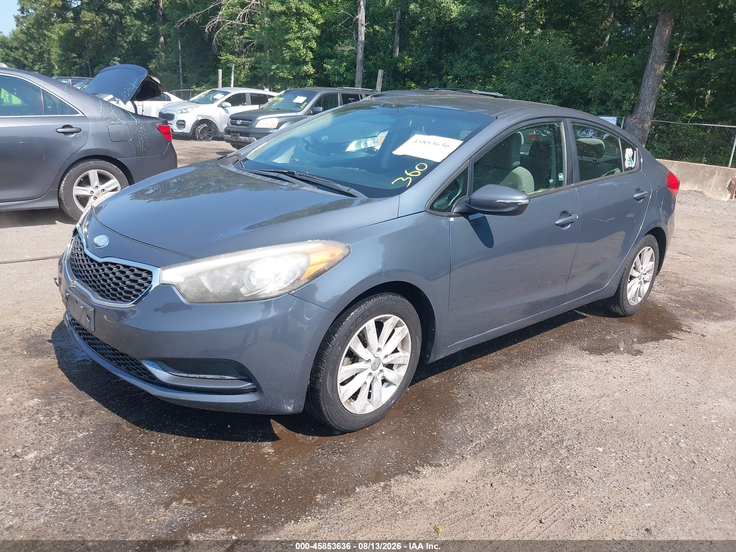 2014 Kia Forte Lx Синий vin: KNAFX4A65E5182785