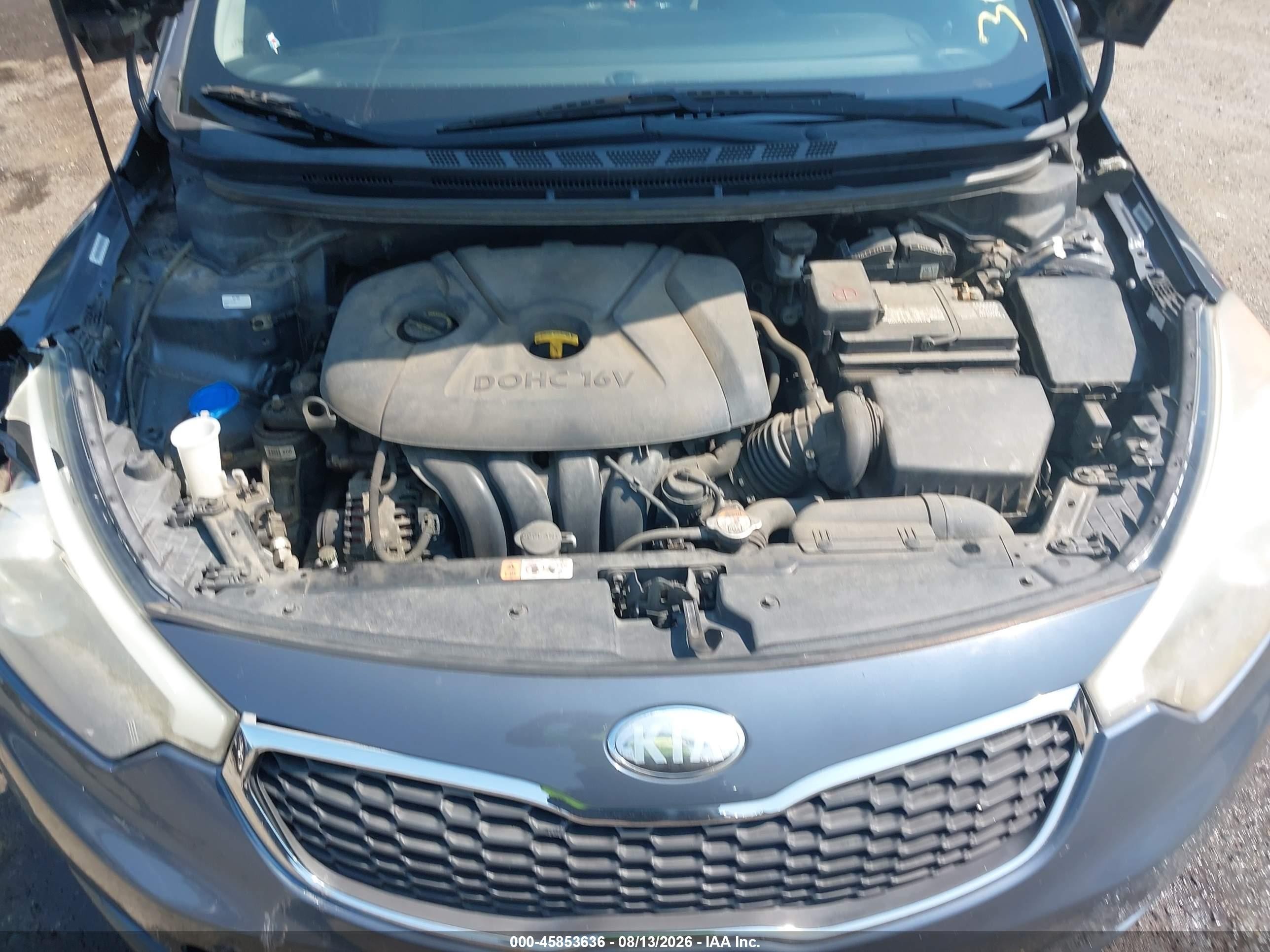 2014 Kia Forte Lx Синий vin: KNAFX4A65E5182785