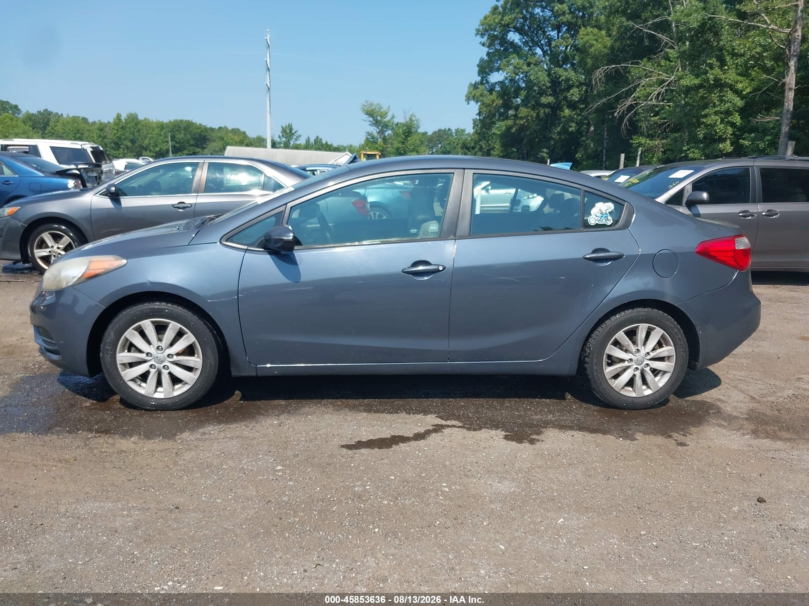 2014 Kia Forte Lx Синий vin: KNAFX4A65E5182785