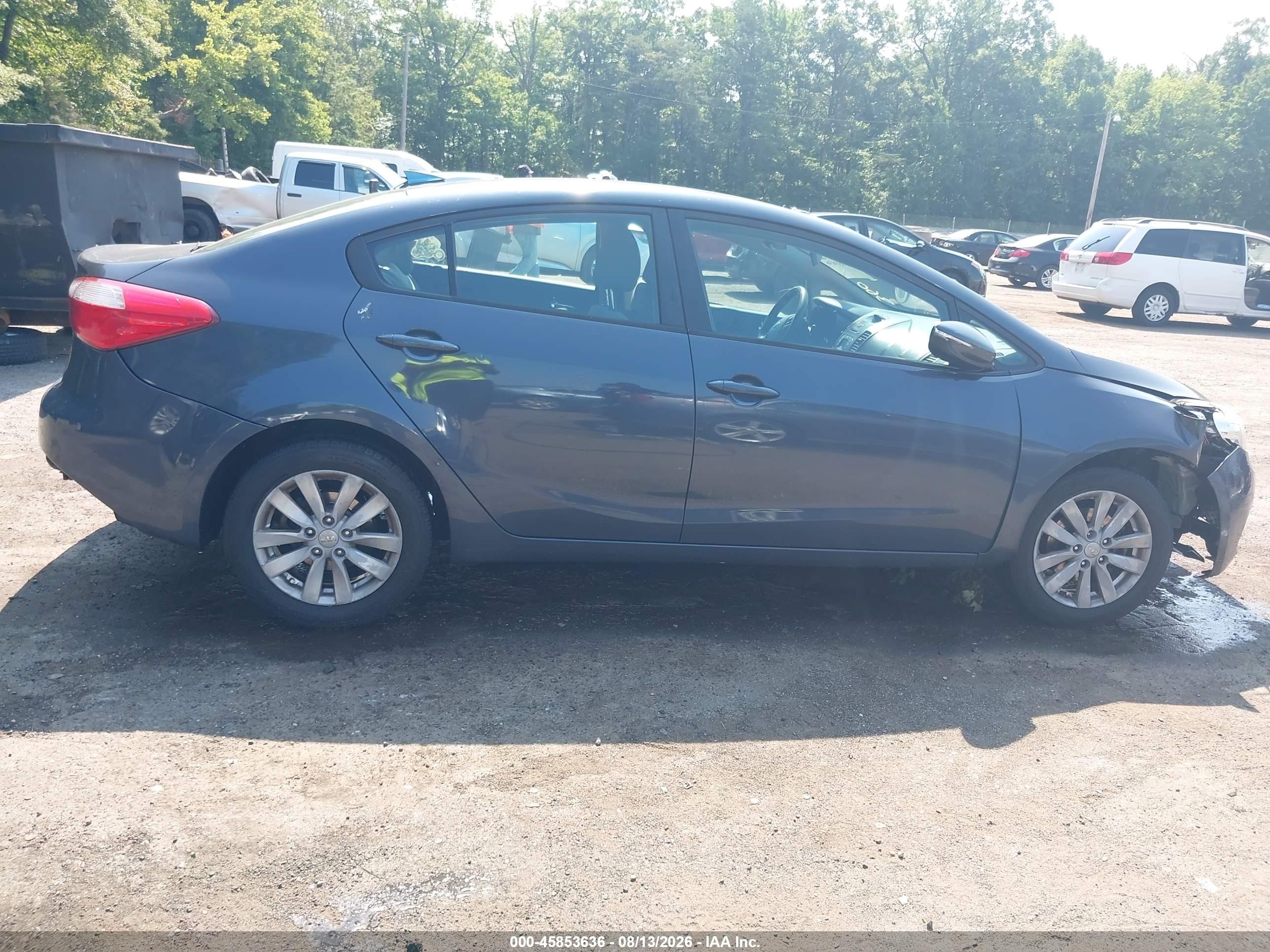 2014 Kia Forte Lx Синий vin: KNAFX4A65E5182785