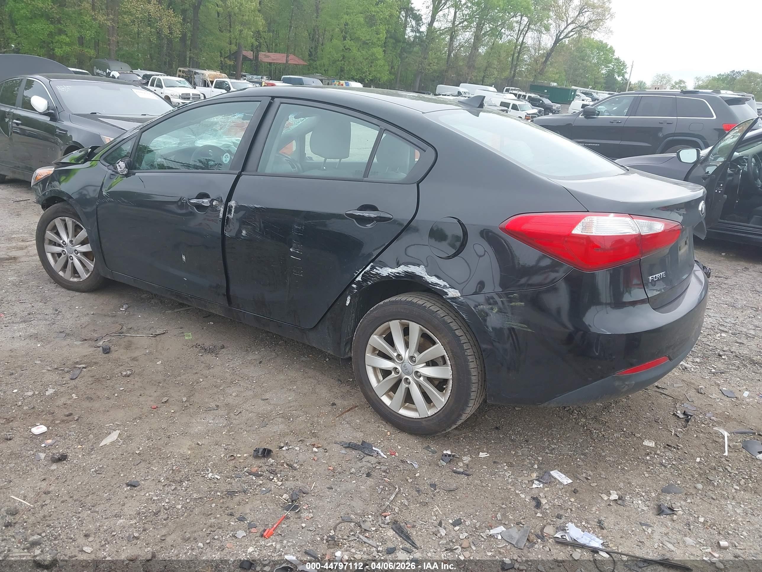2014 Kia Forte Lx Black vin: KNAFX4A65E5227689