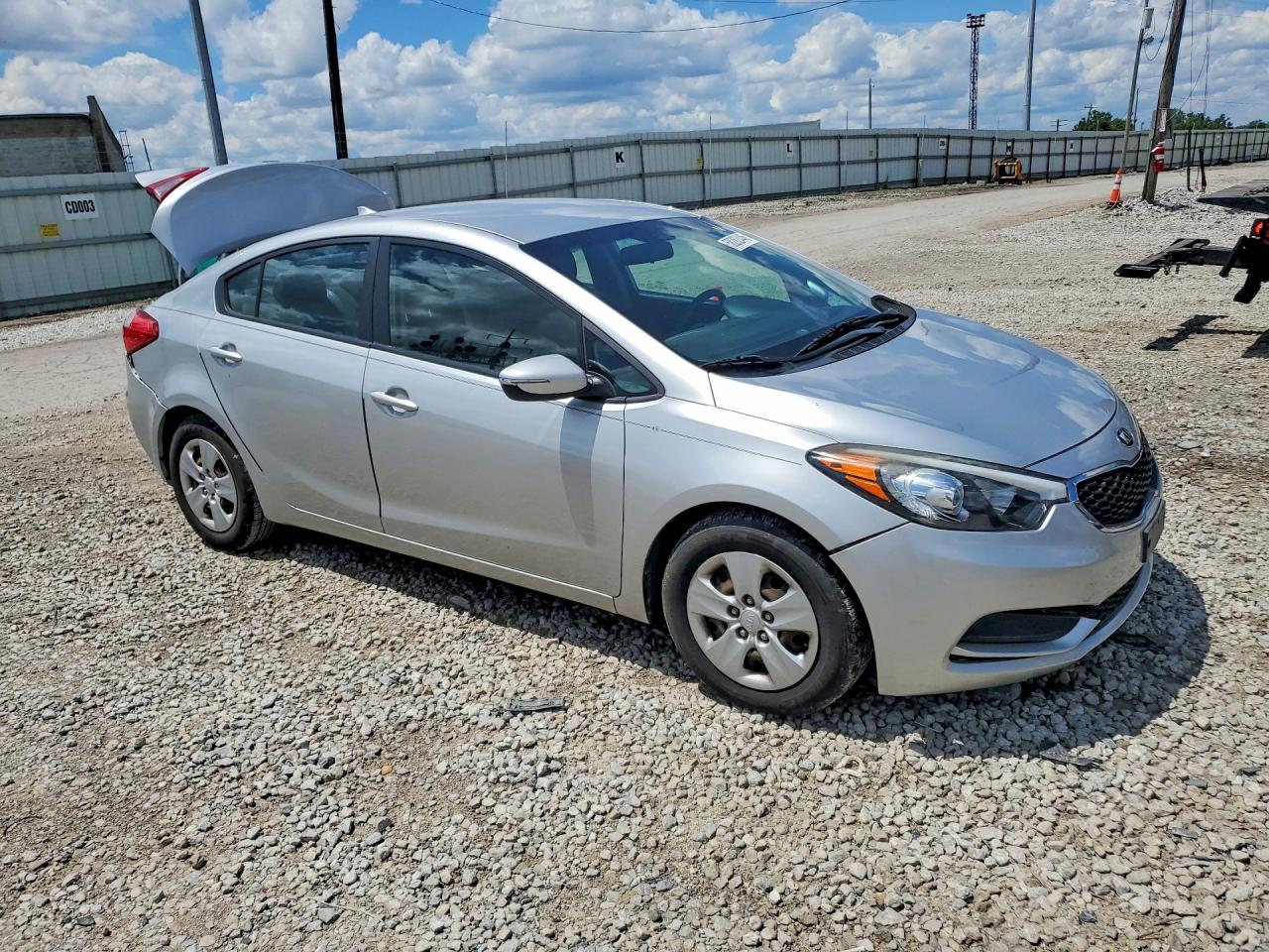 2015 Kia Forte Lx Silver vin: KNAFX4A65F5297808