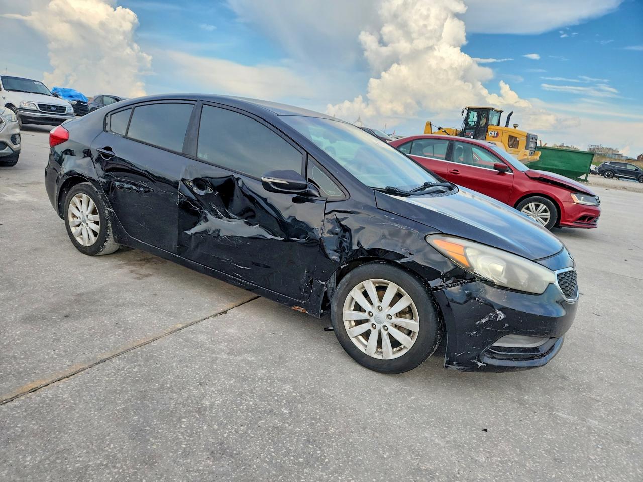 2015 Kia Forte Lx Black vin: KNAFX4A65F5345470