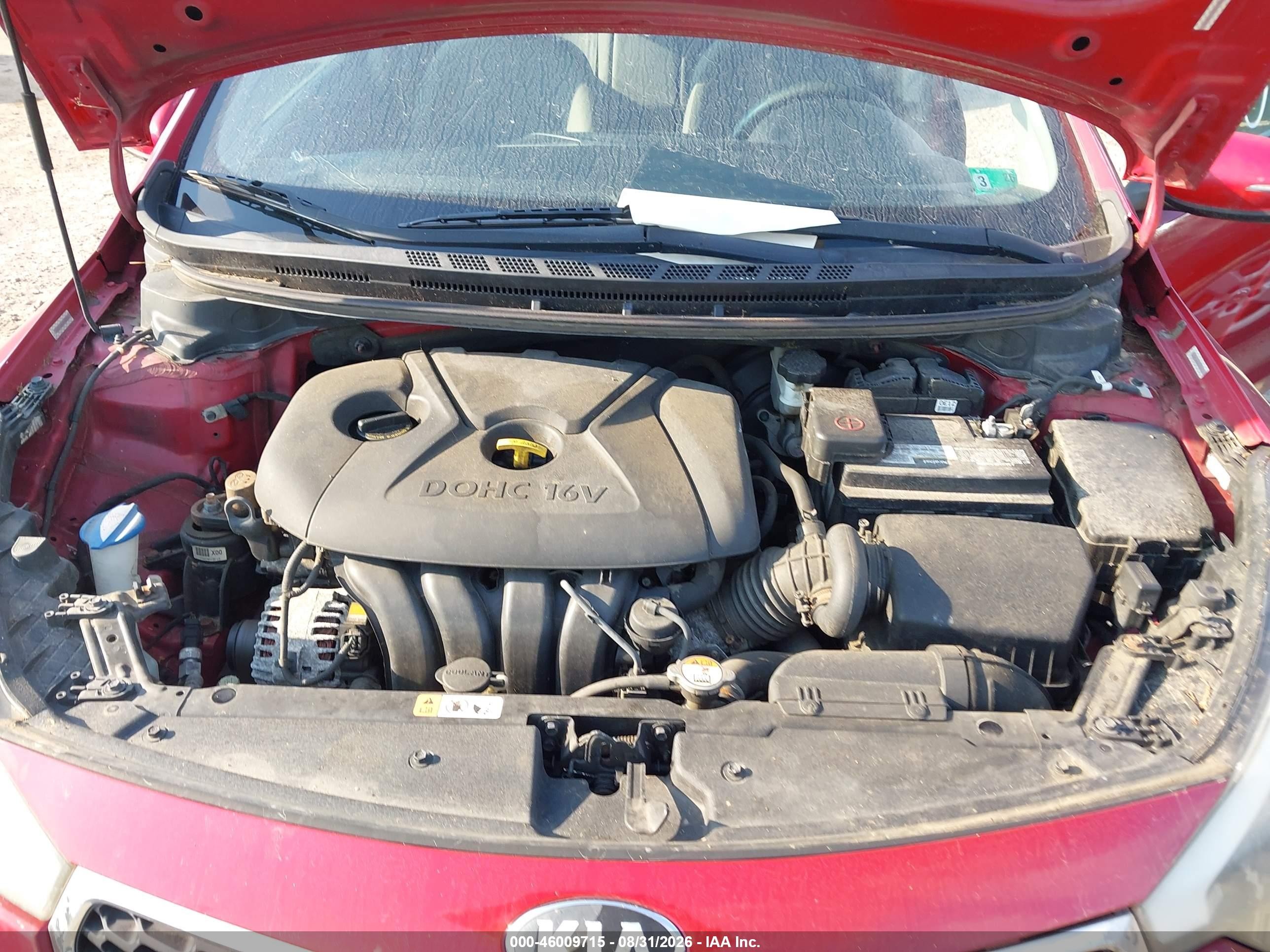 2015 Kia Forte Lx Красный vin: KNAFX4A65F5396533
