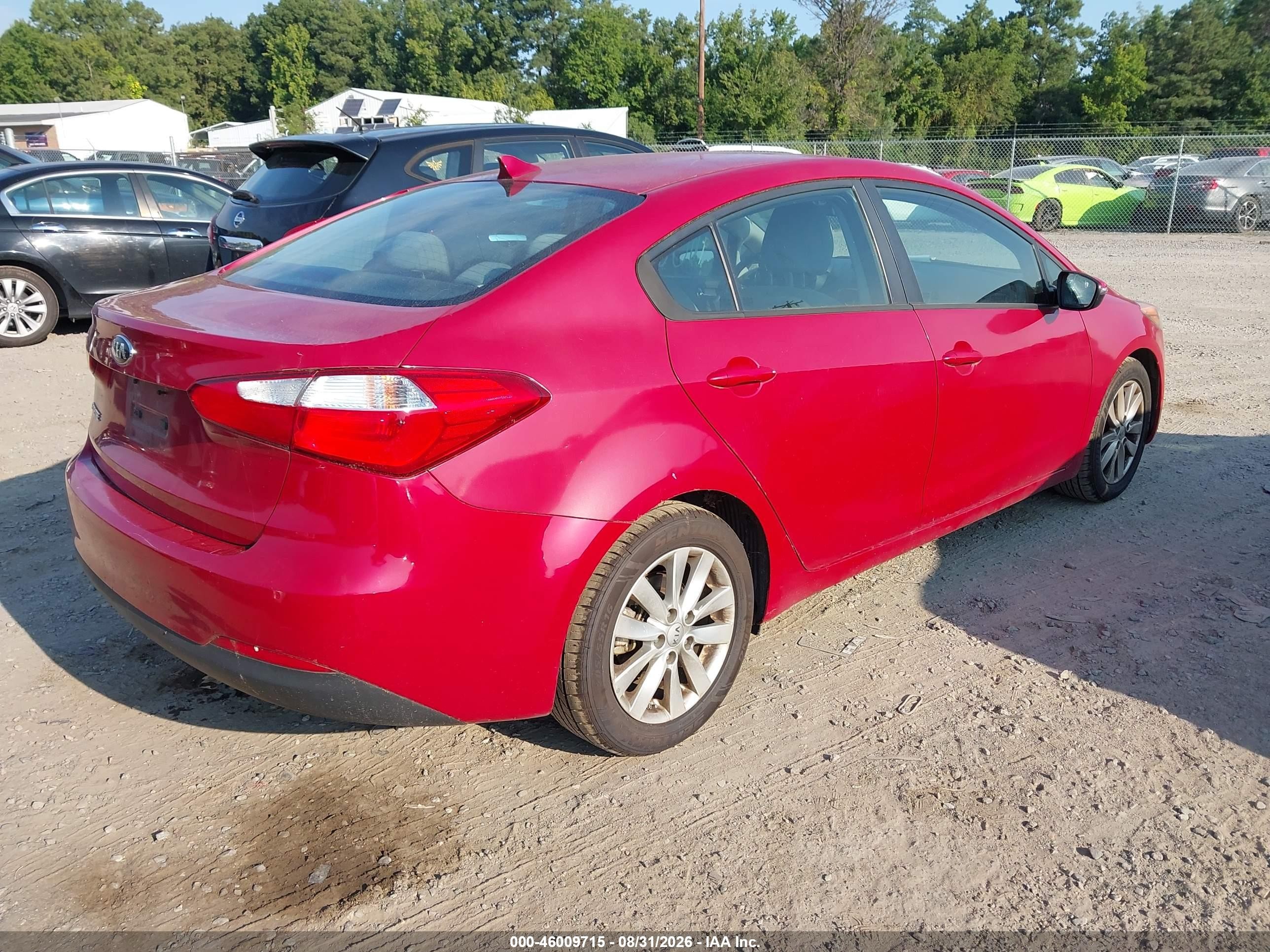 2015 Kia Forte Lx Красный vin: KNAFX4A65F5396533