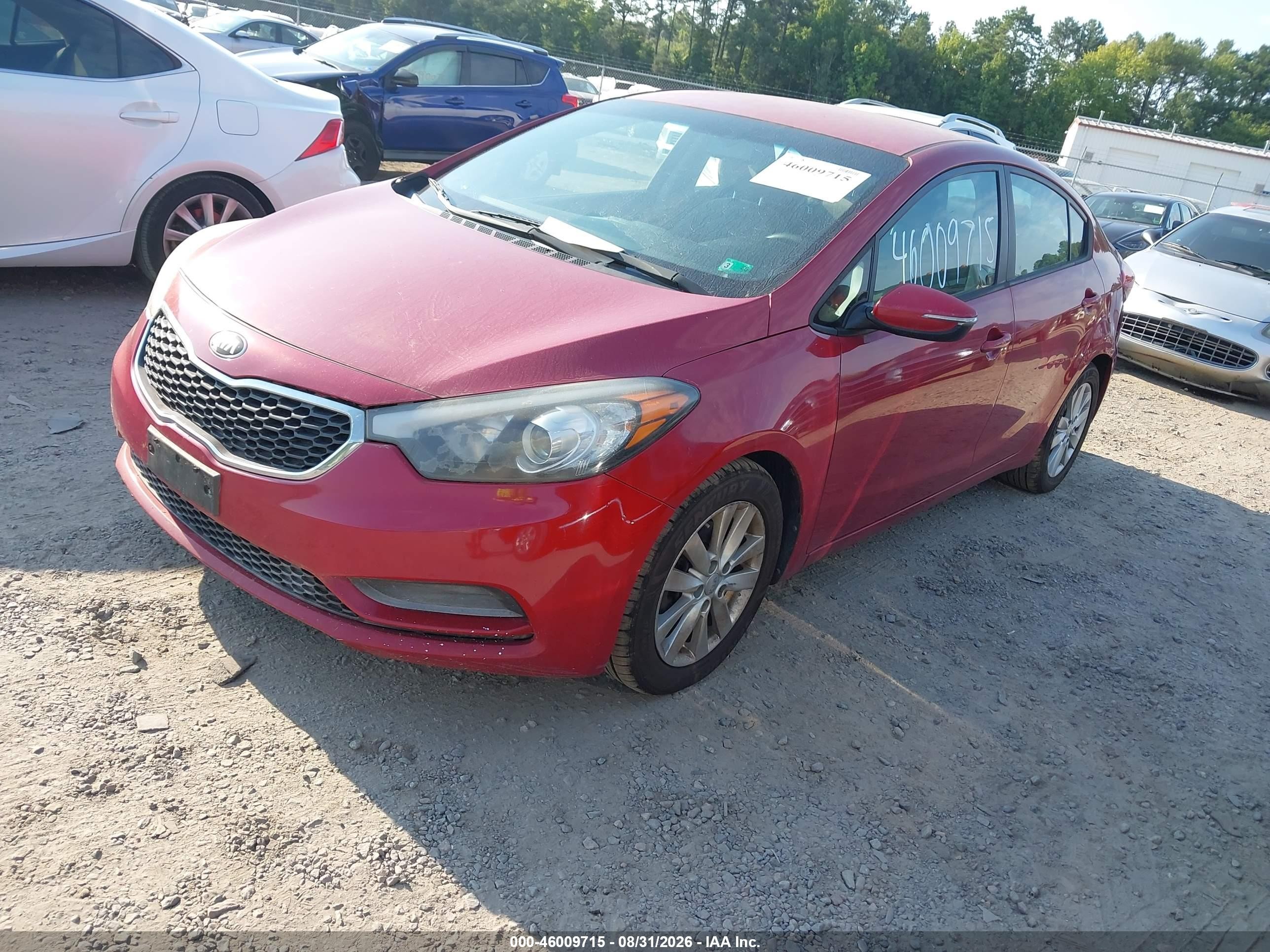 2015 Kia Forte Lx Красный vin: KNAFX4A65F5396533