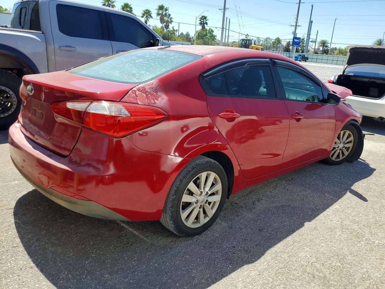 2015 Kia Forte Lx Red vin: KNAFX4A65F5399805