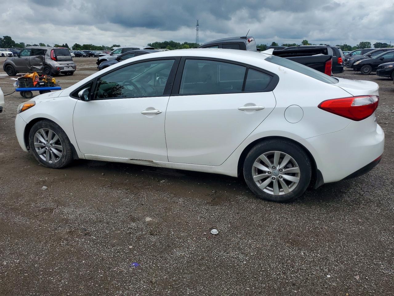 2015 Kia Forte Lx White vin: KNAFX4A65F5435752