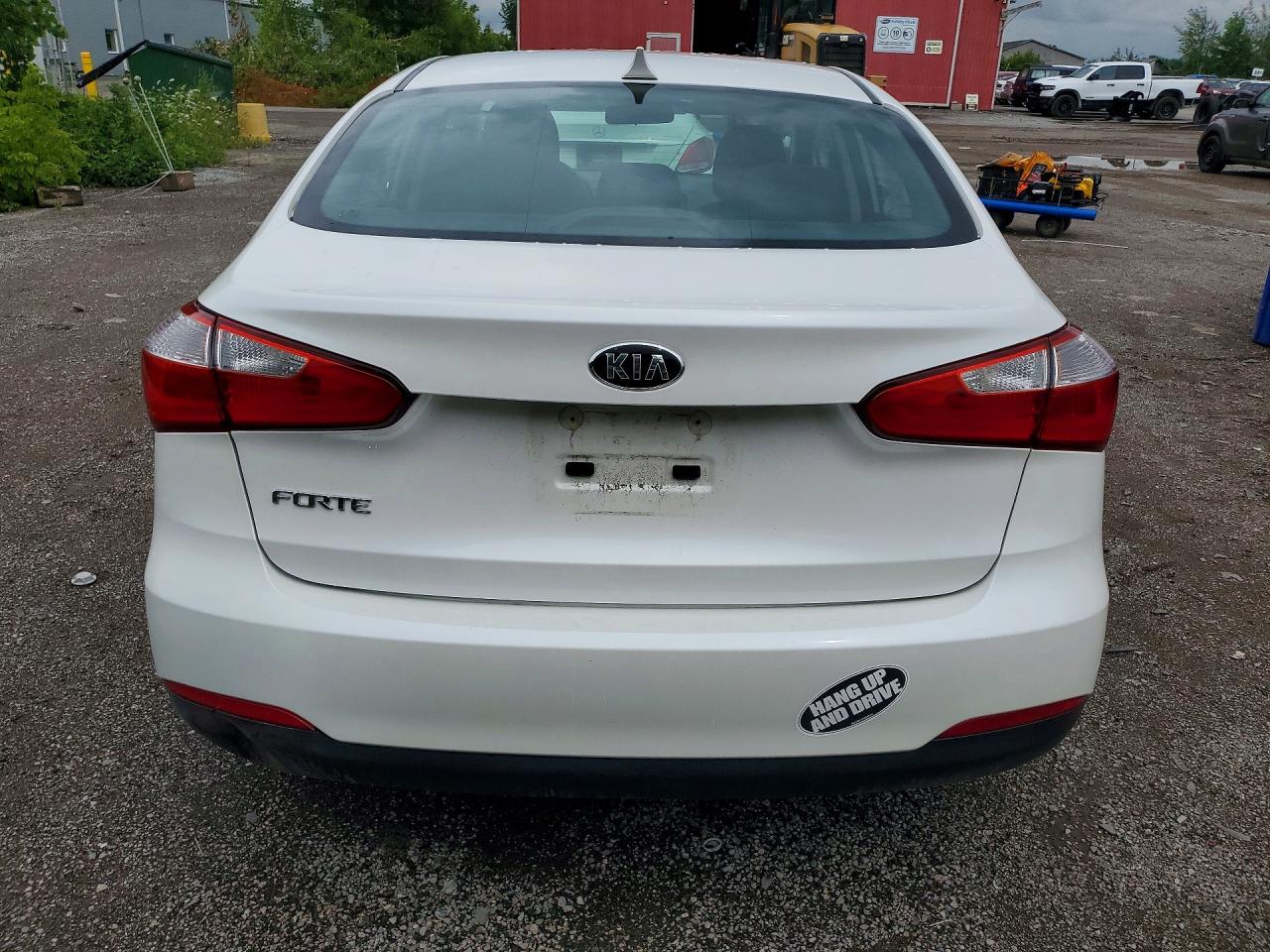 2015 Kia Forte Lx White vin: KNAFX4A65F5435752