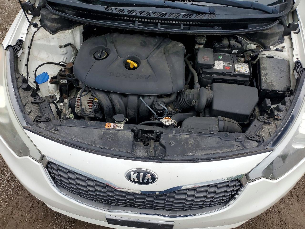 2015 Kia Forte Lx White vin: KNAFX4A65F5435752