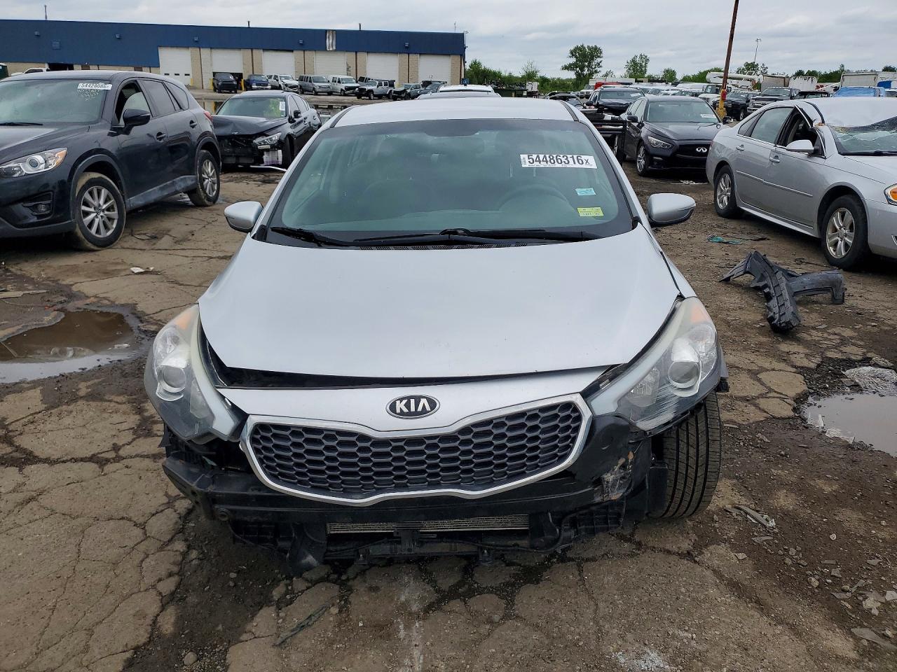 2014 Kia Forte Lx Silver vin: KNAFX4A66E5063322