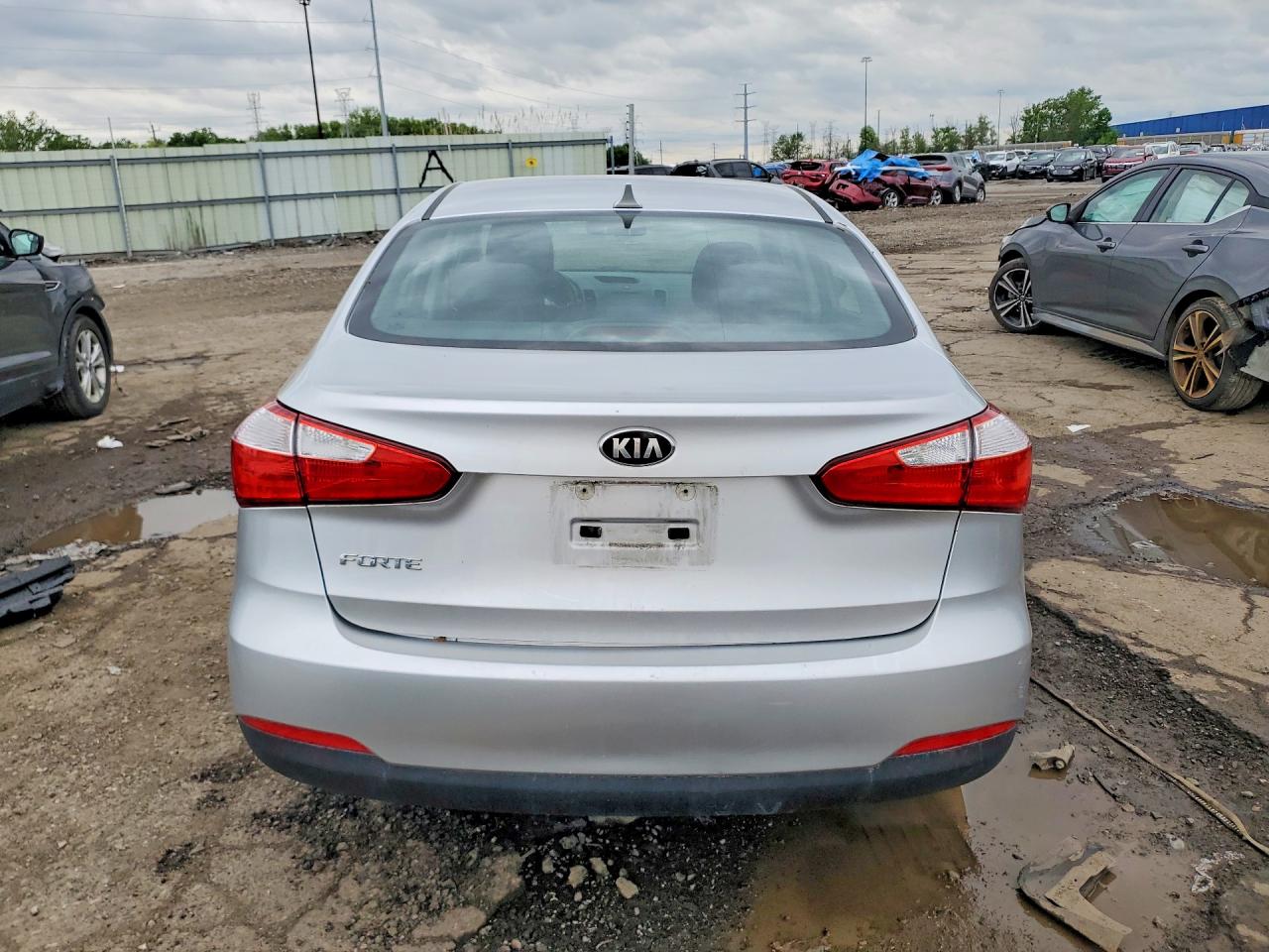 2014 Kia Forte Lx Silver vin: KNAFX4A66E5063322