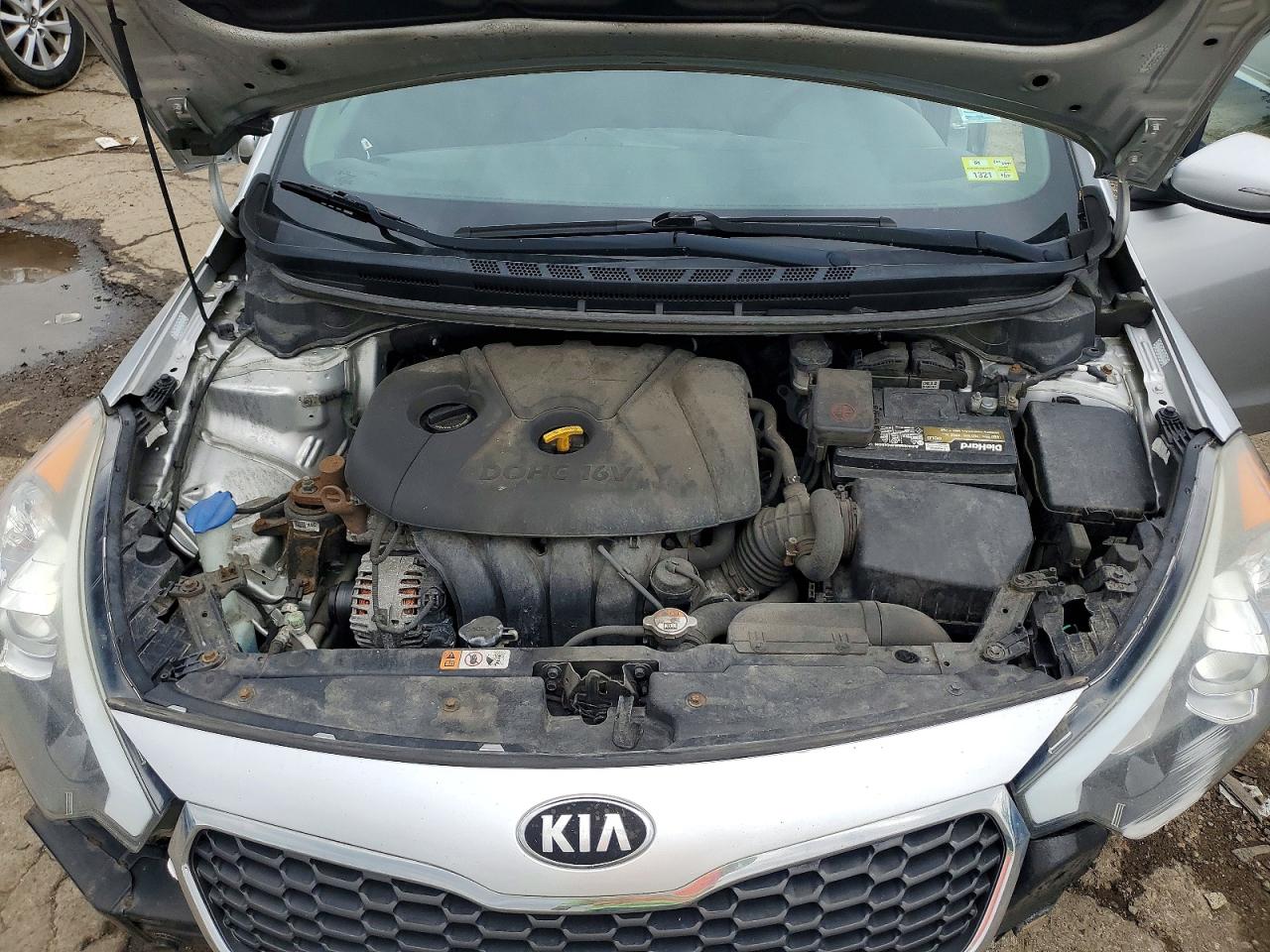 2014 Kia Forte Lx Silver vin: KNAFX4A66E5063322