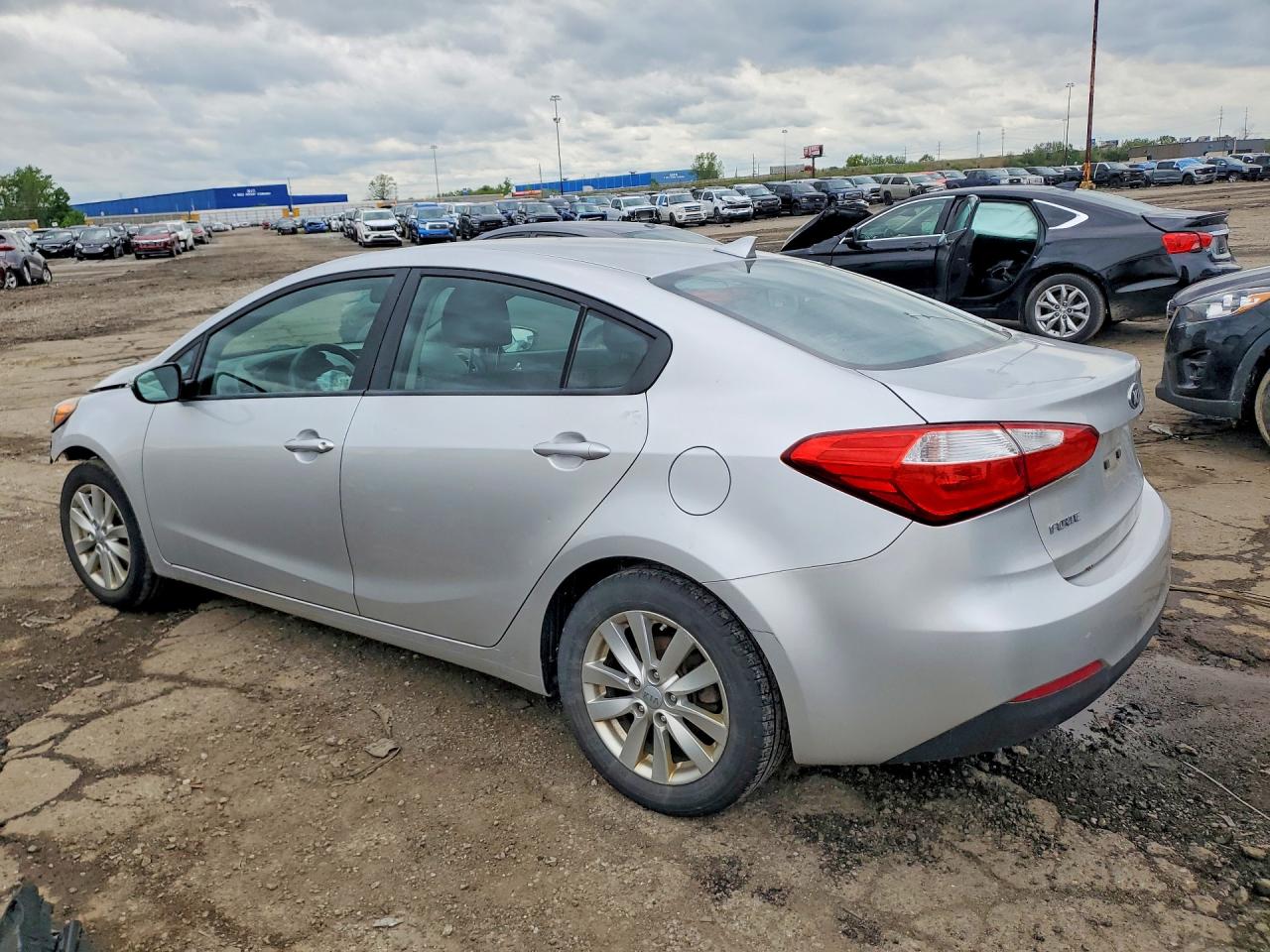 2014 Kia Forte Lx Silver vin: KNAFX4A66E5063322