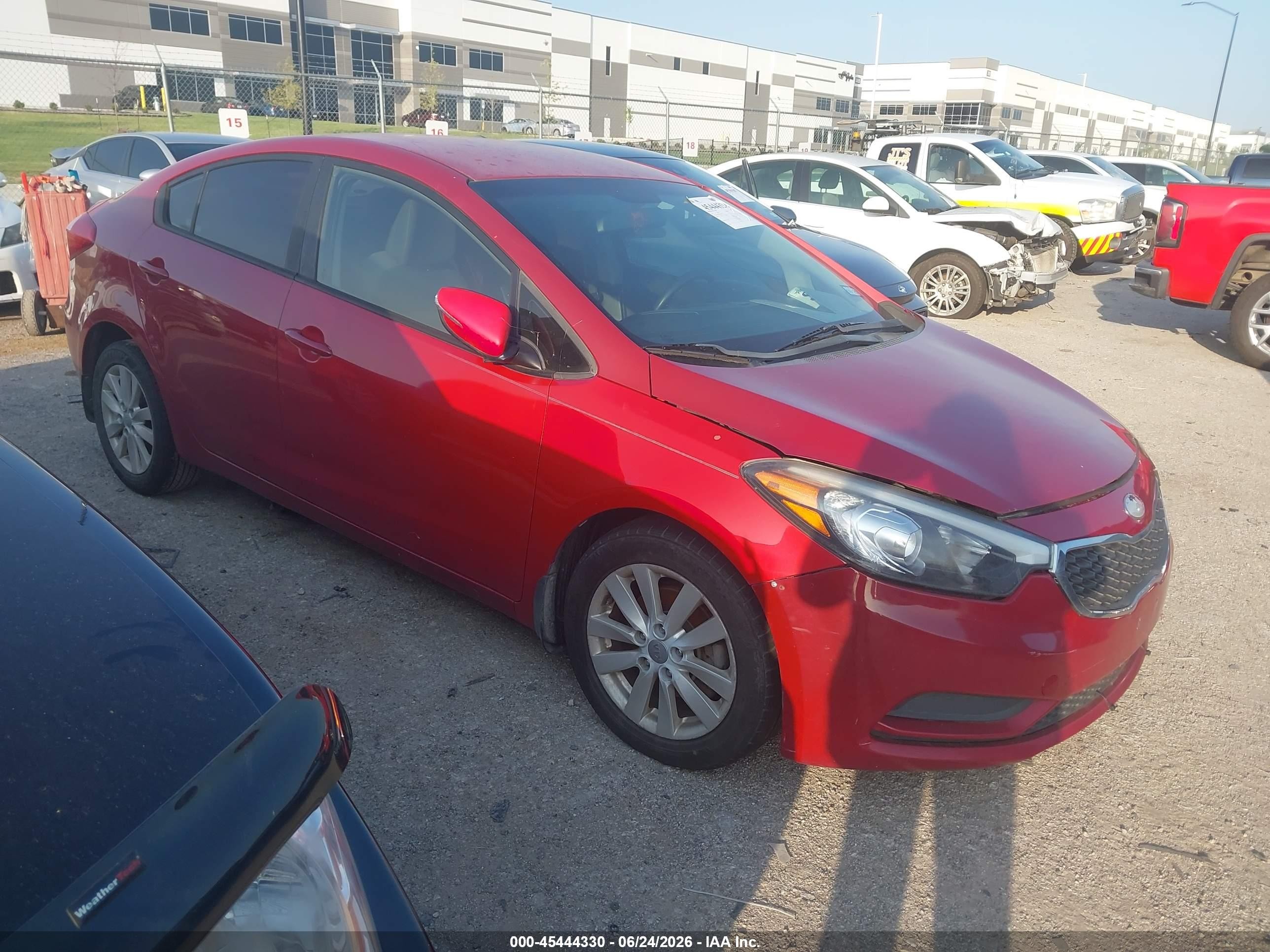 2014 Kia Forte Lx Красный vin: KNAFX4A66E5134115