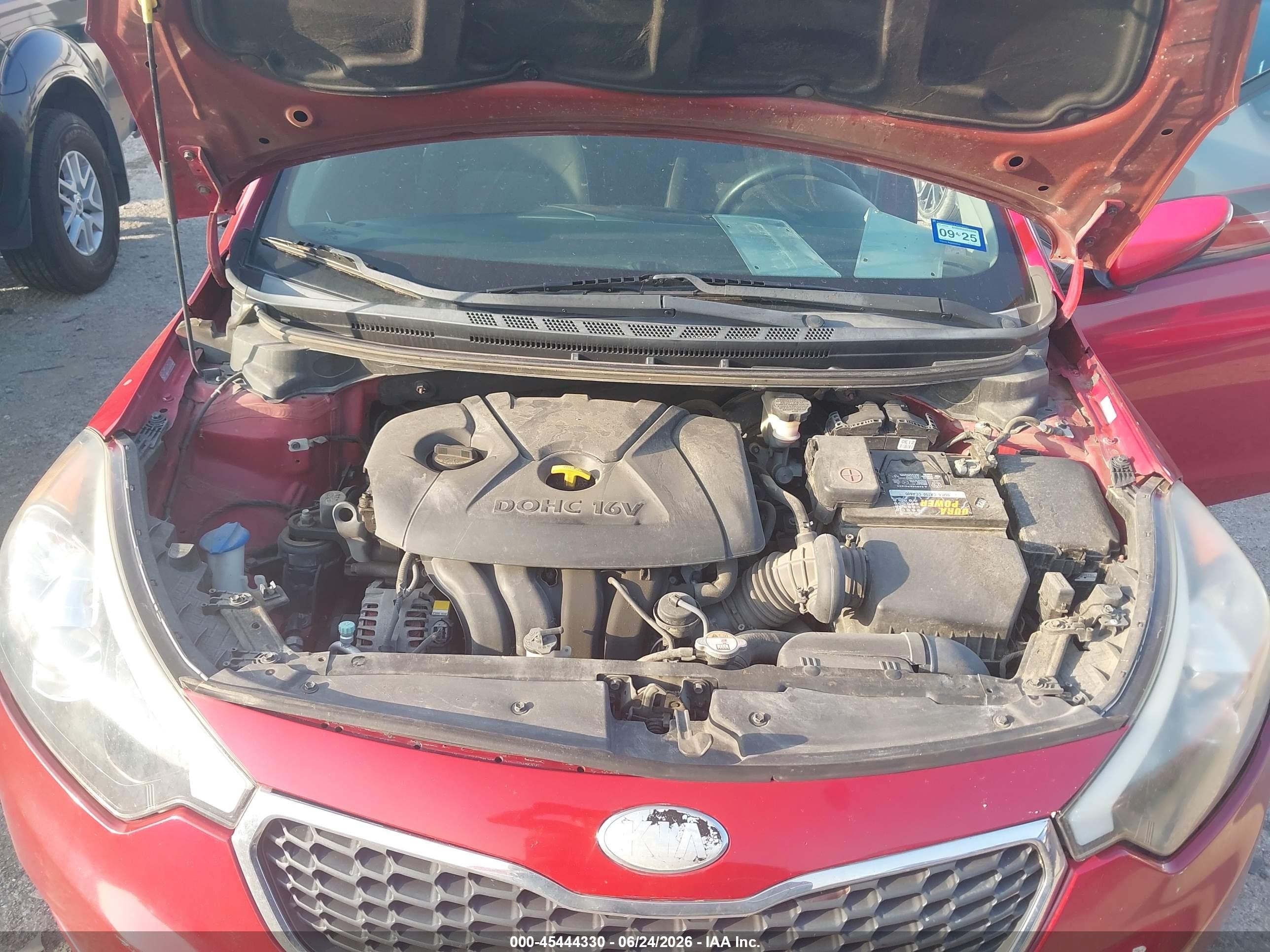 2014 Kia Forte Lx Red vin: KNAFX4A66E5134115
