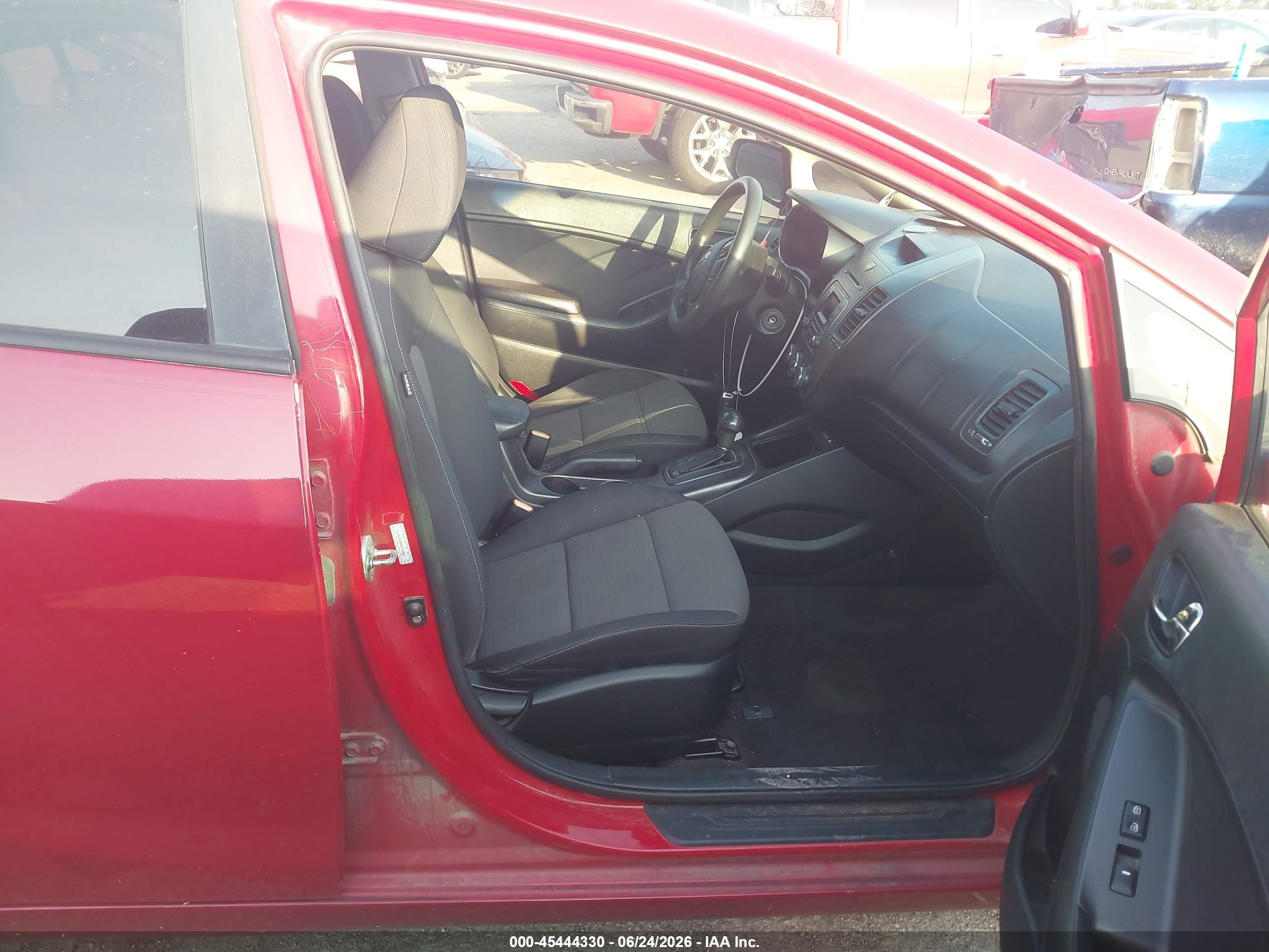 2014 Kia Forte Lx Red vin: KNAFX4A66E5134115