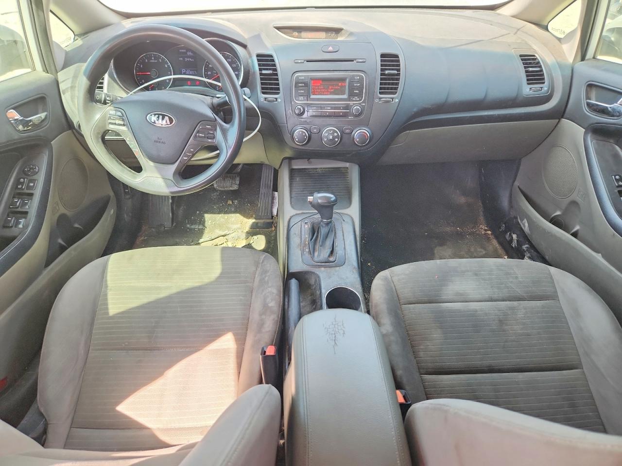 2014 Kia Forte Lx White vin: KNAFX4A66E5204096