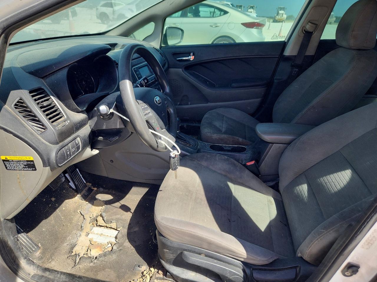 2014 Kia Forte Lx White vin: KNAFX4A66E5204096