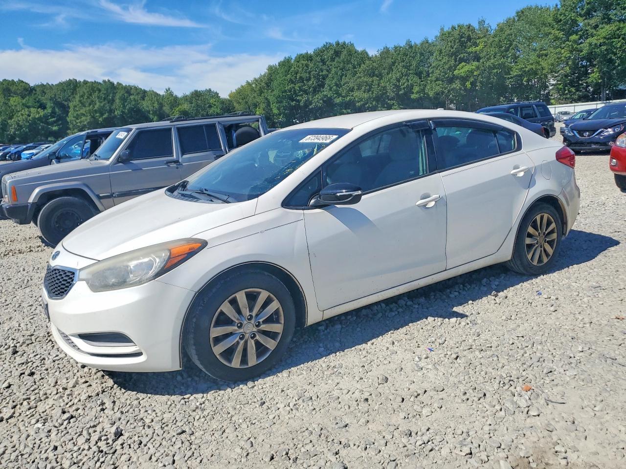 2014 Kia Forte Lx Белый vin: KNAFX4A66E5206964