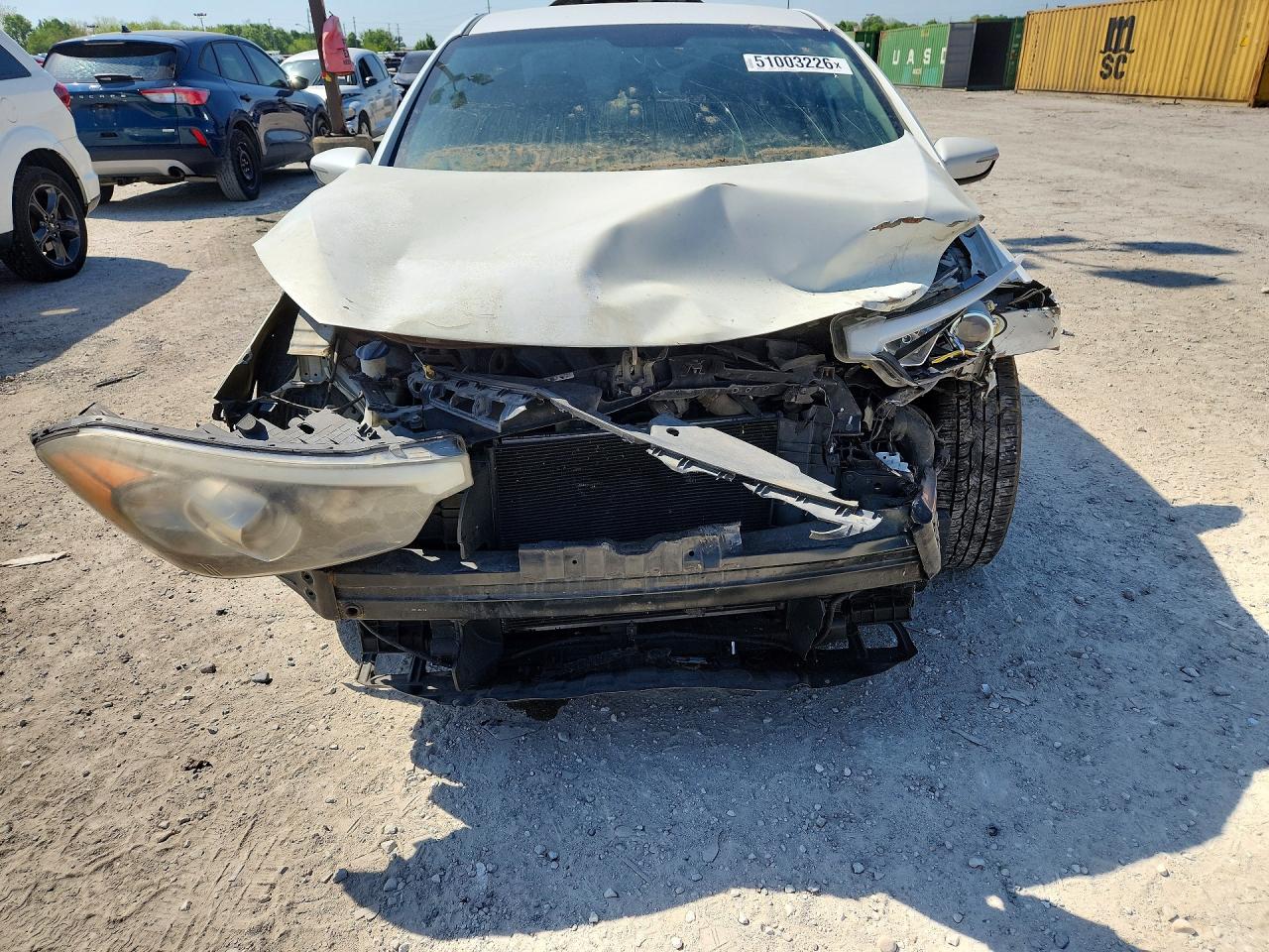 2014 Kia Forte Lx White vin: KNAFX4A66E5206978