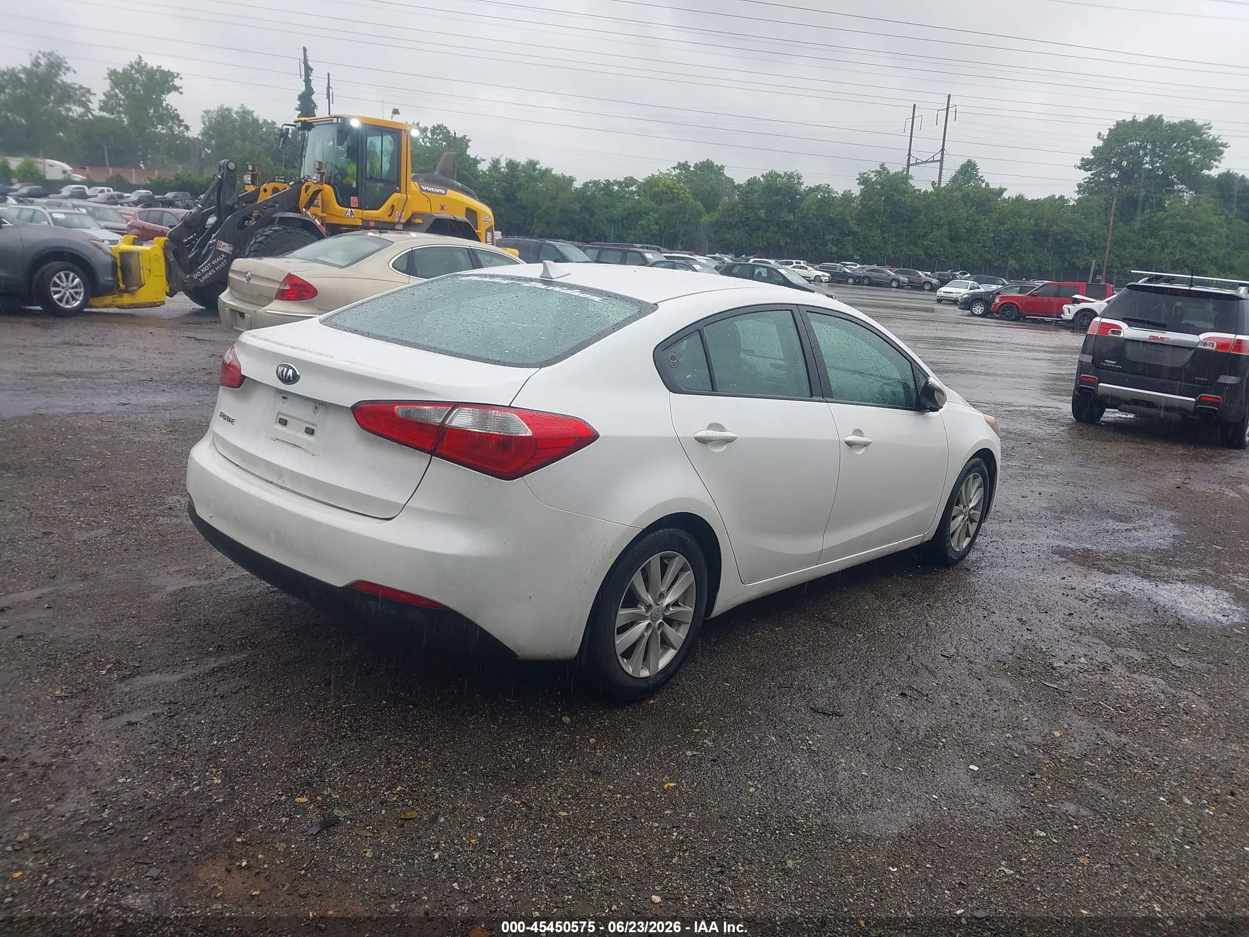 2015 Kia Forte Lx White vin: KNAFX4A66F5271279