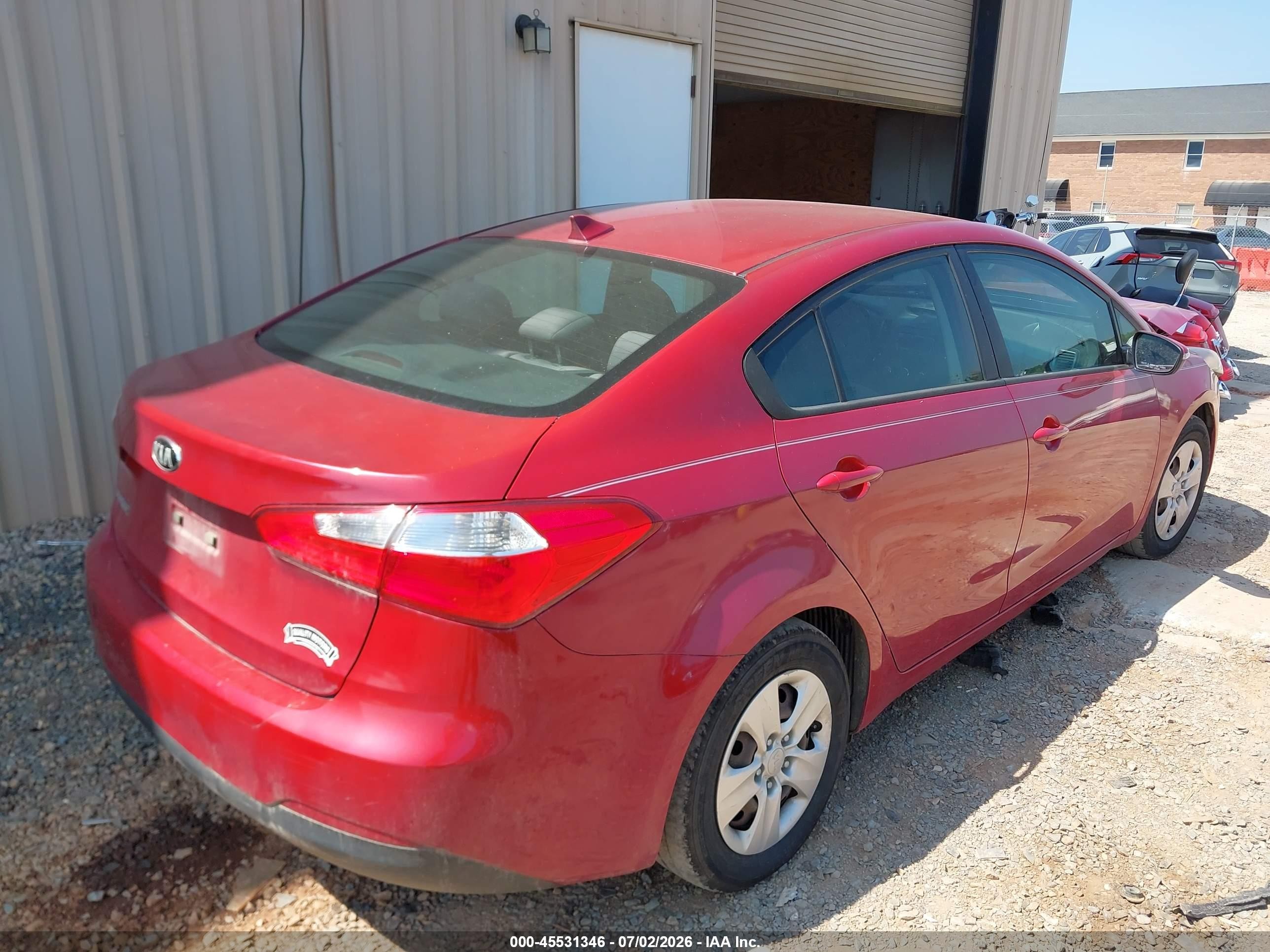 2015 Kia Forte Lx Red vin: KNAFX4A66F5321968