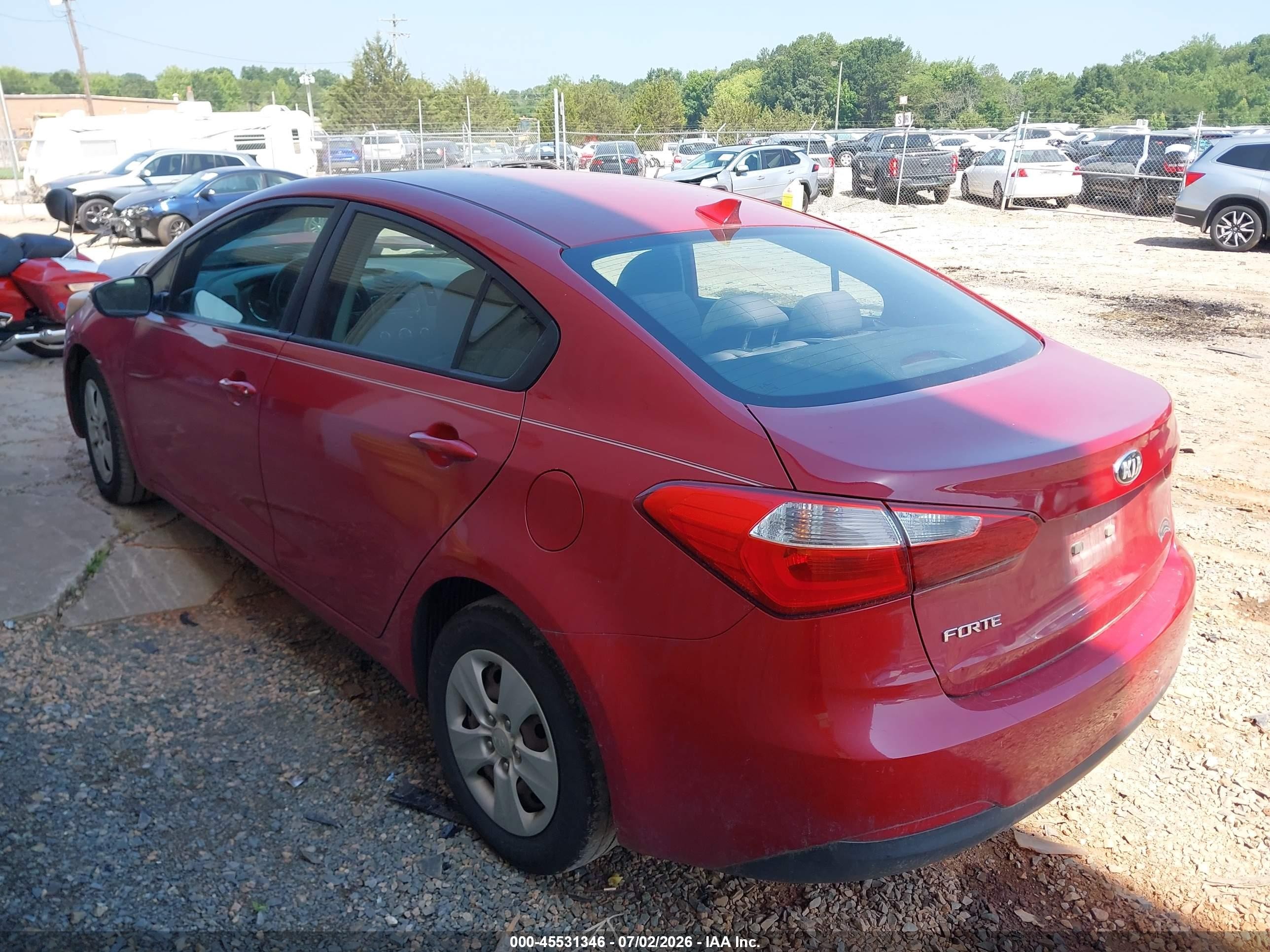 2015 Kia Forte Lx Red vin: KNAFX4A66F5321968