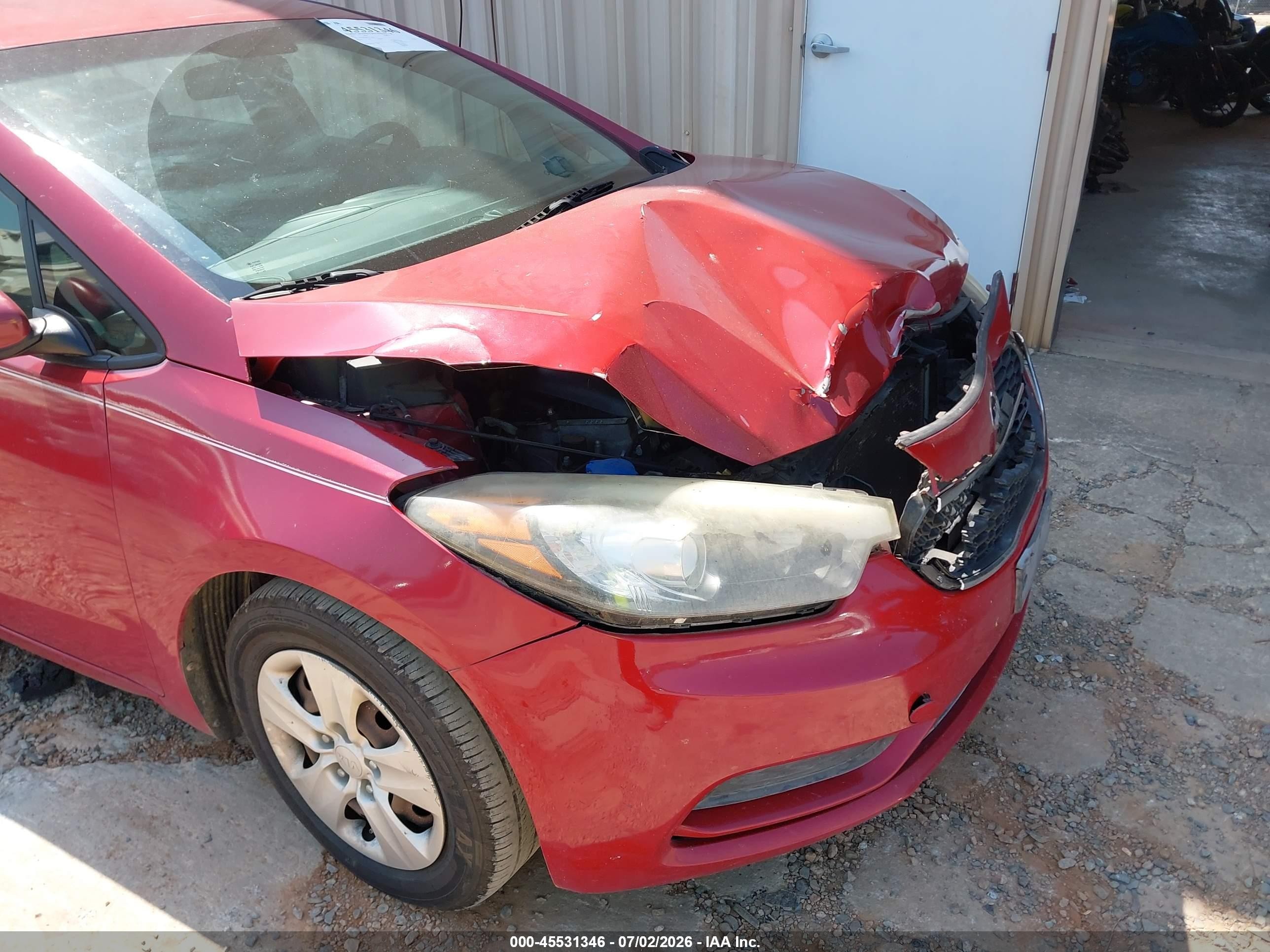 2015 Kia Forte Lx Red vin: KNAFX4A66F5321968