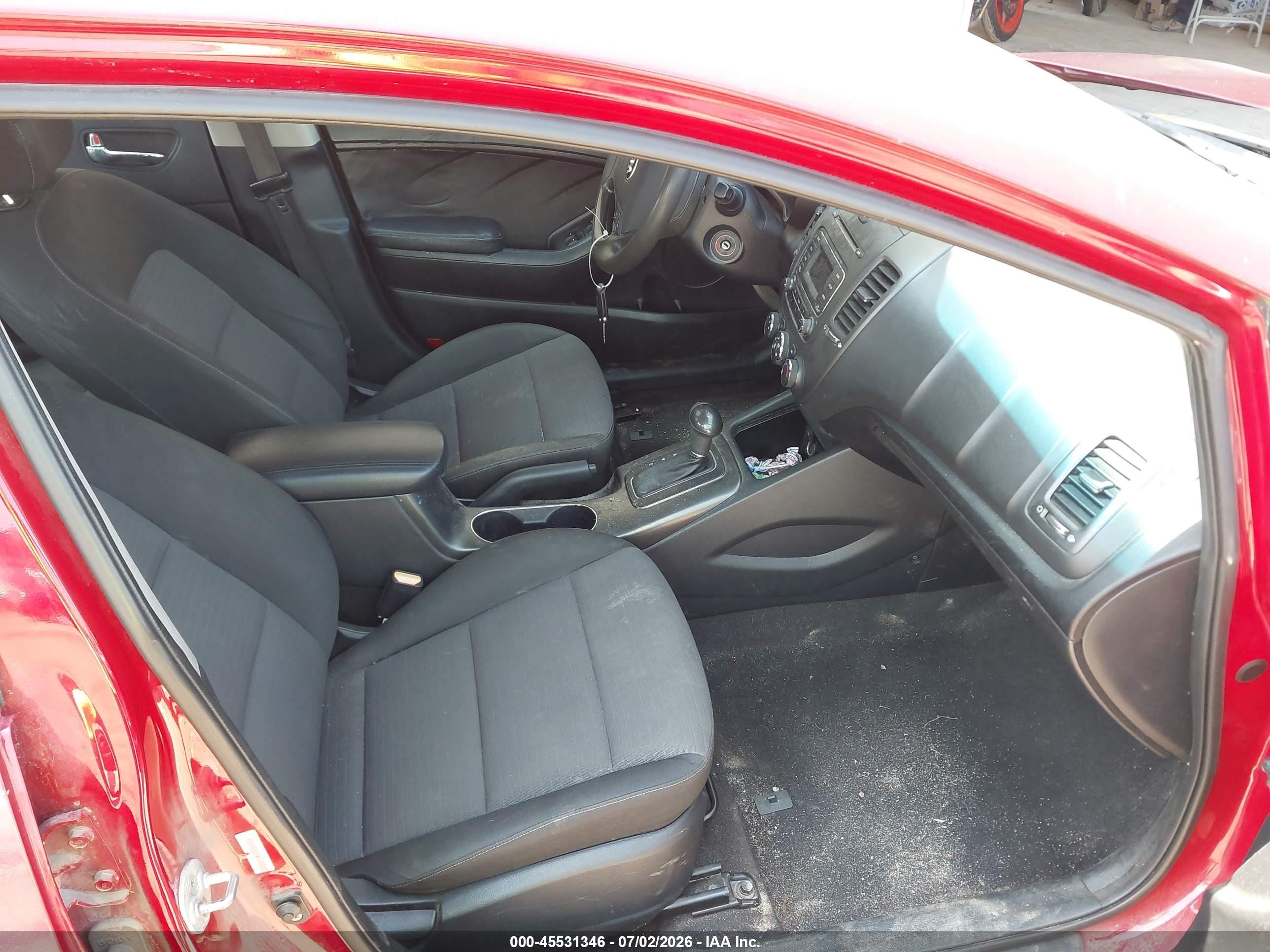 2015 Kia Forte Lx Red vin: KNAFX4A66F5321968