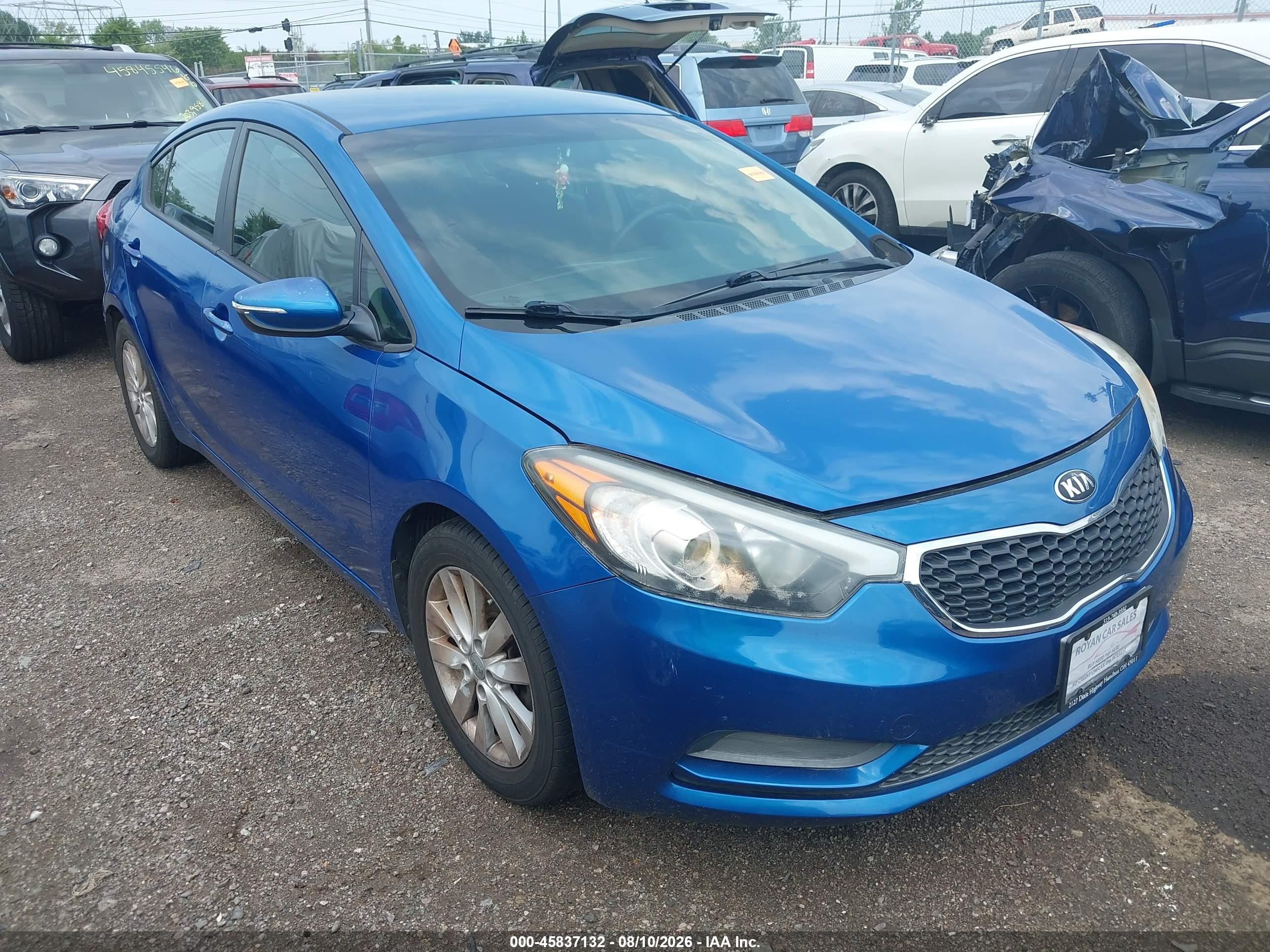 2015 Kia Forte Lx Blue vin: KNAFX4A66F5353156