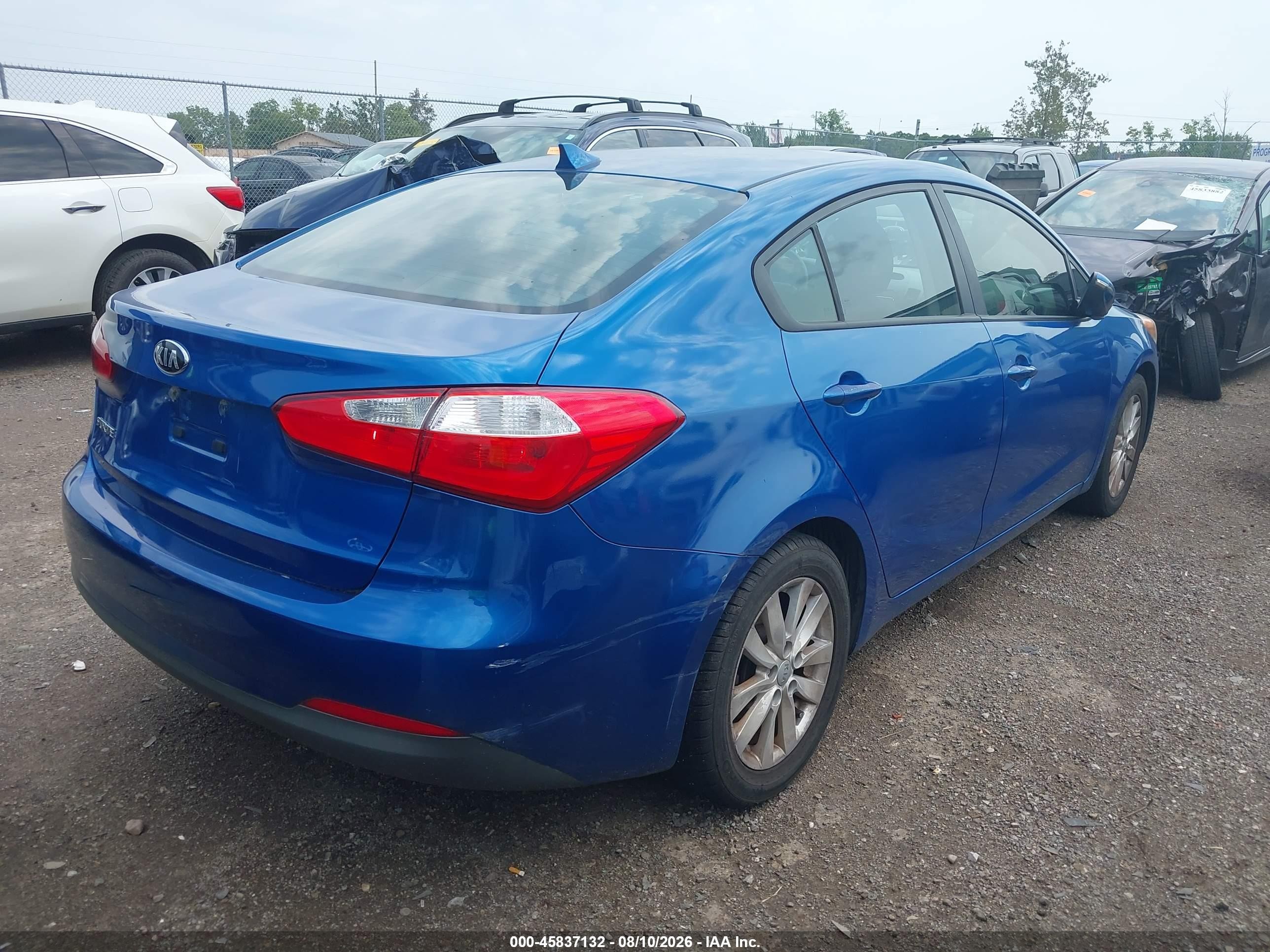 2015 Kia Forte Lx Blue vin: KNAFX4A66F5353156