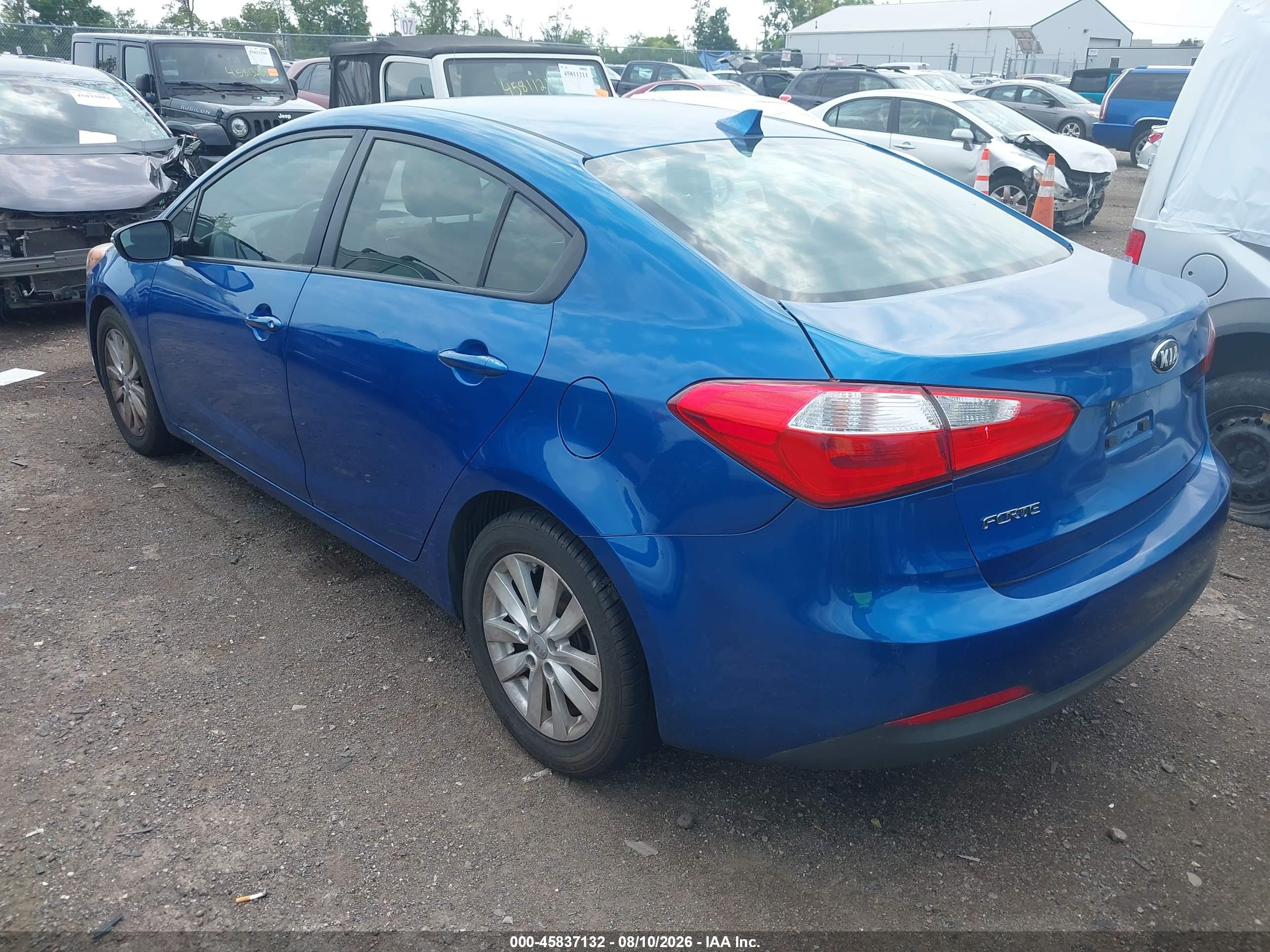 2015 Kia Forte Lx Blue vin: KNAFX4A66F5353156