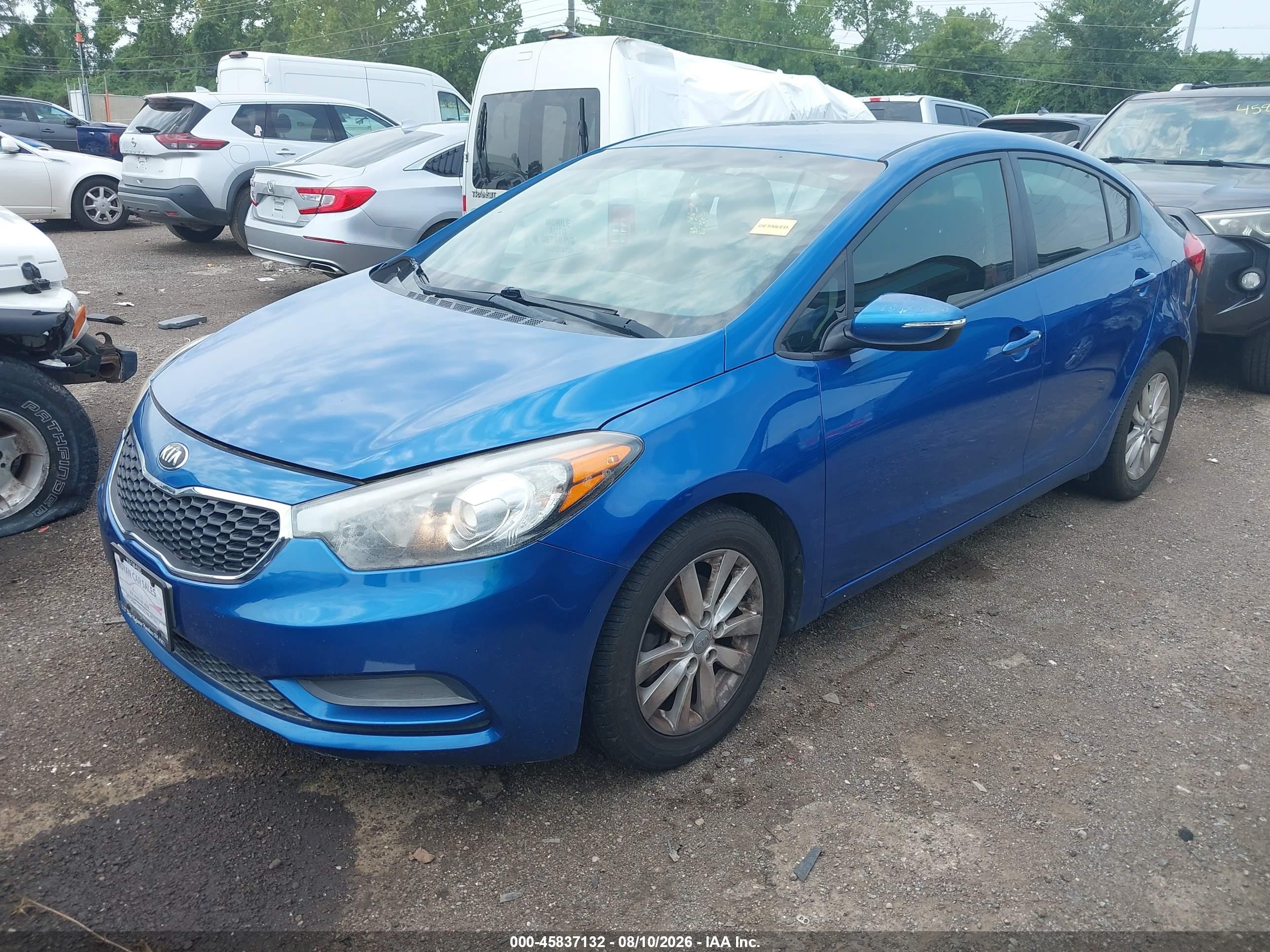 2015 Kia Forte Lx Blue vin: KNAFX4A66F5353156