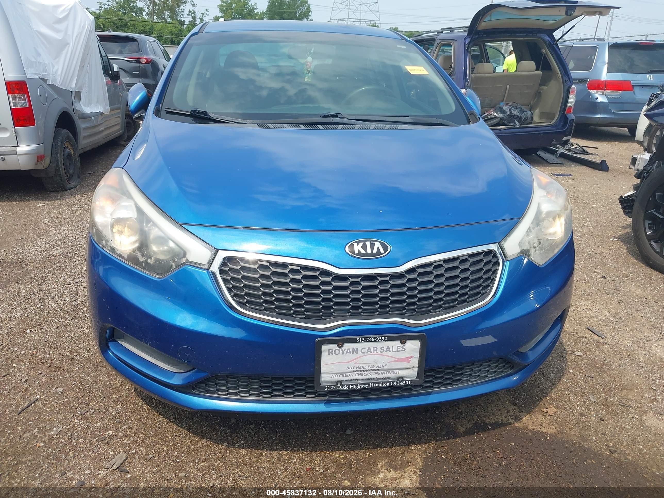 2015 Kia Forte Lx Blue vin: KNAFX4A66F5353156