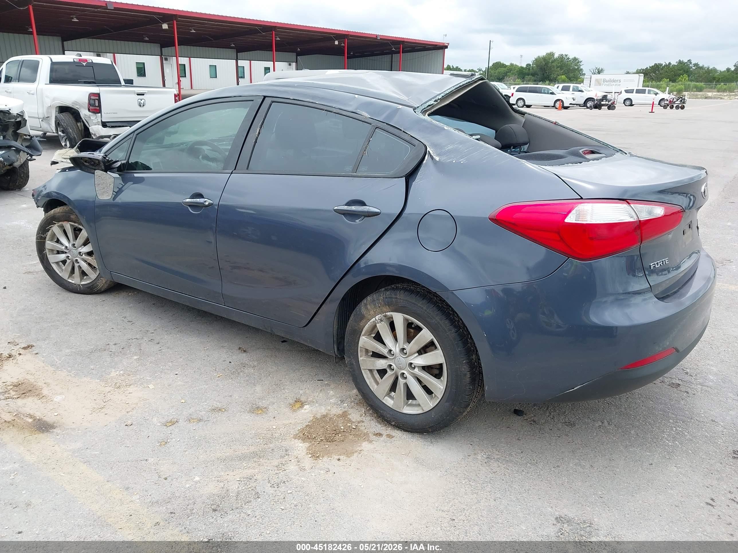 2015 Kia Forte Lx Gray vin: KNAFX4A66F5366831