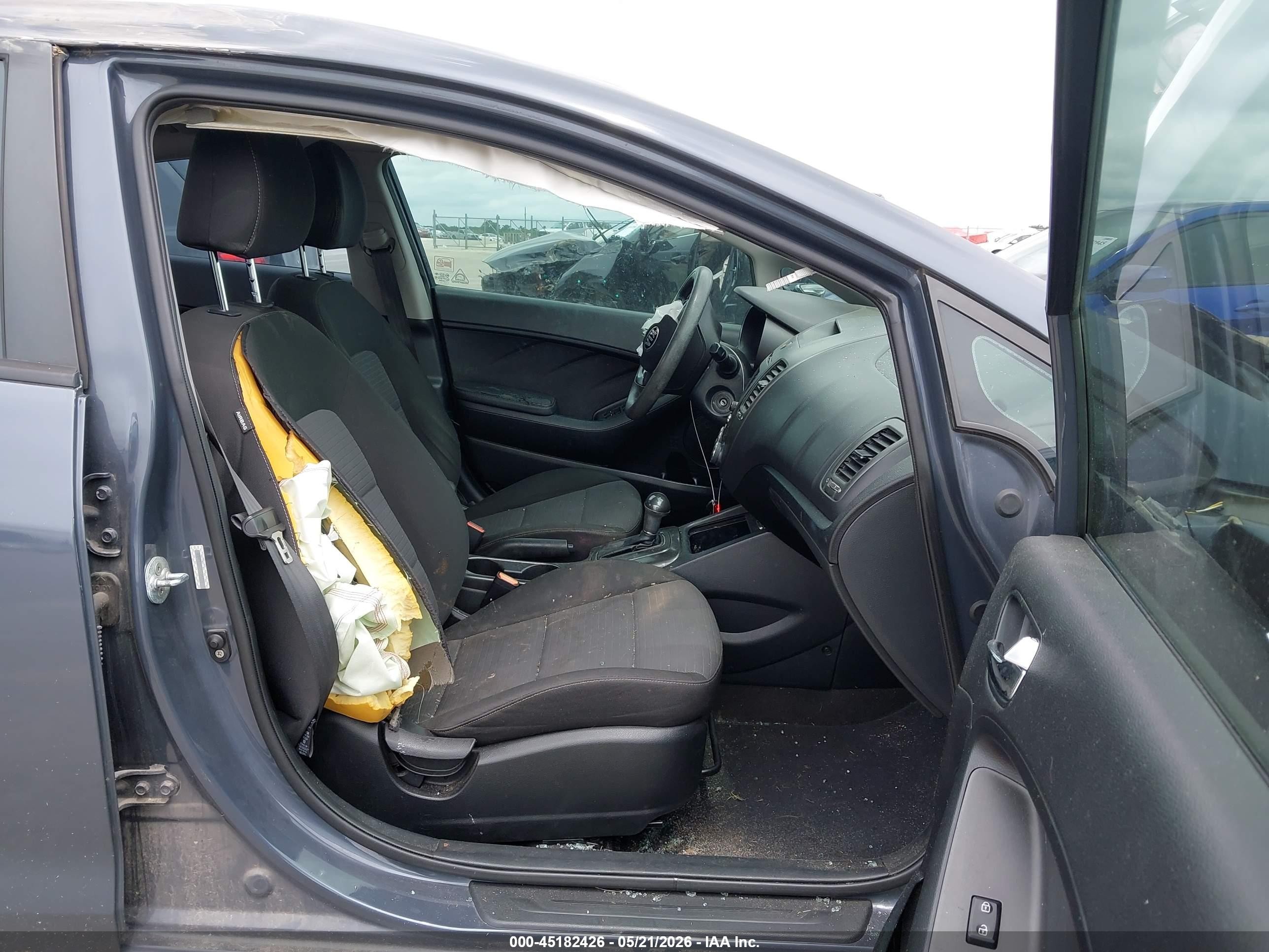 2015 Kia Forte Lx Gray vin: KNAFX4A66F5366831