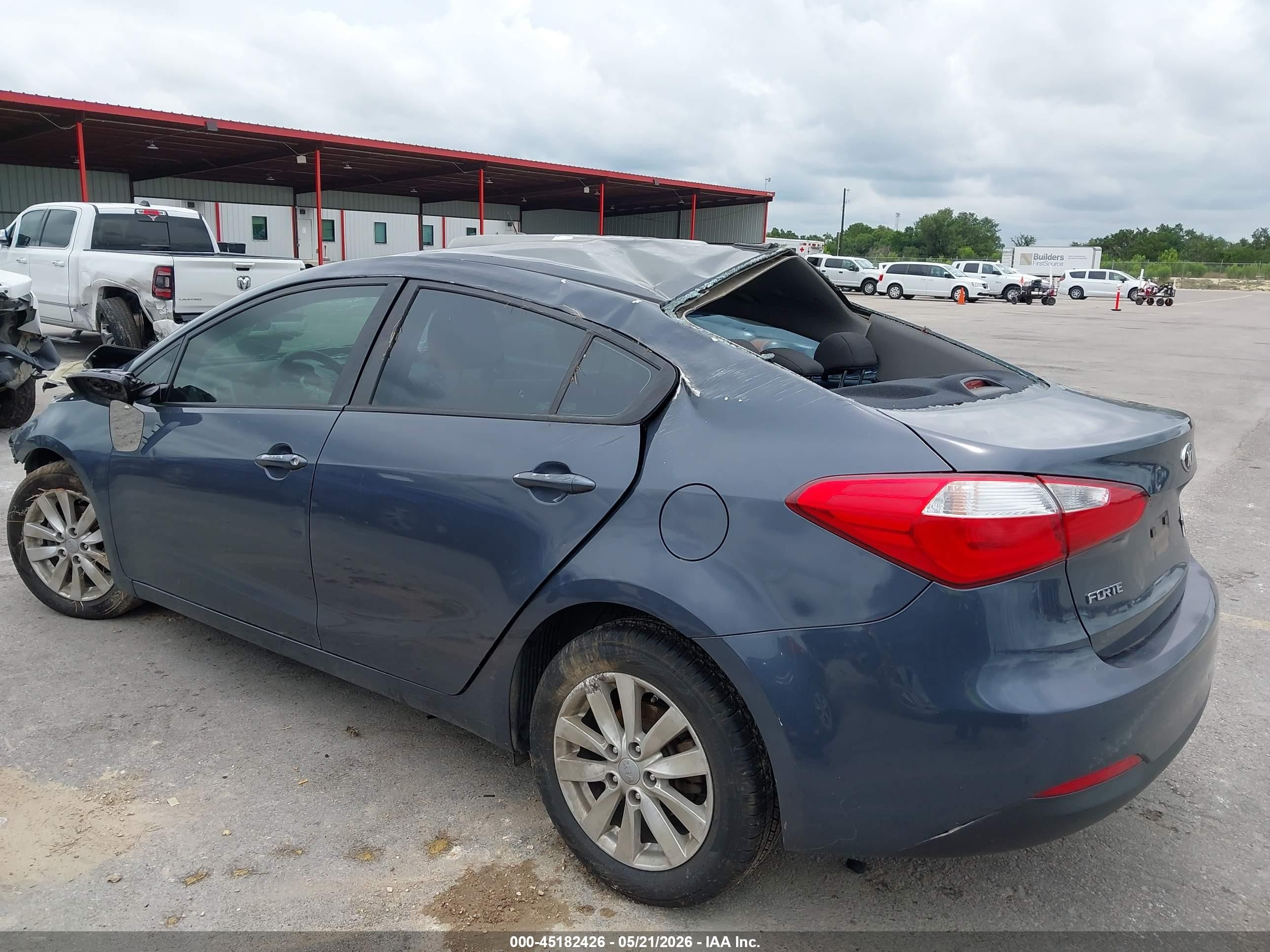 2015 Kia Forte Lx Gray vin: KNAFX4A66F5366831