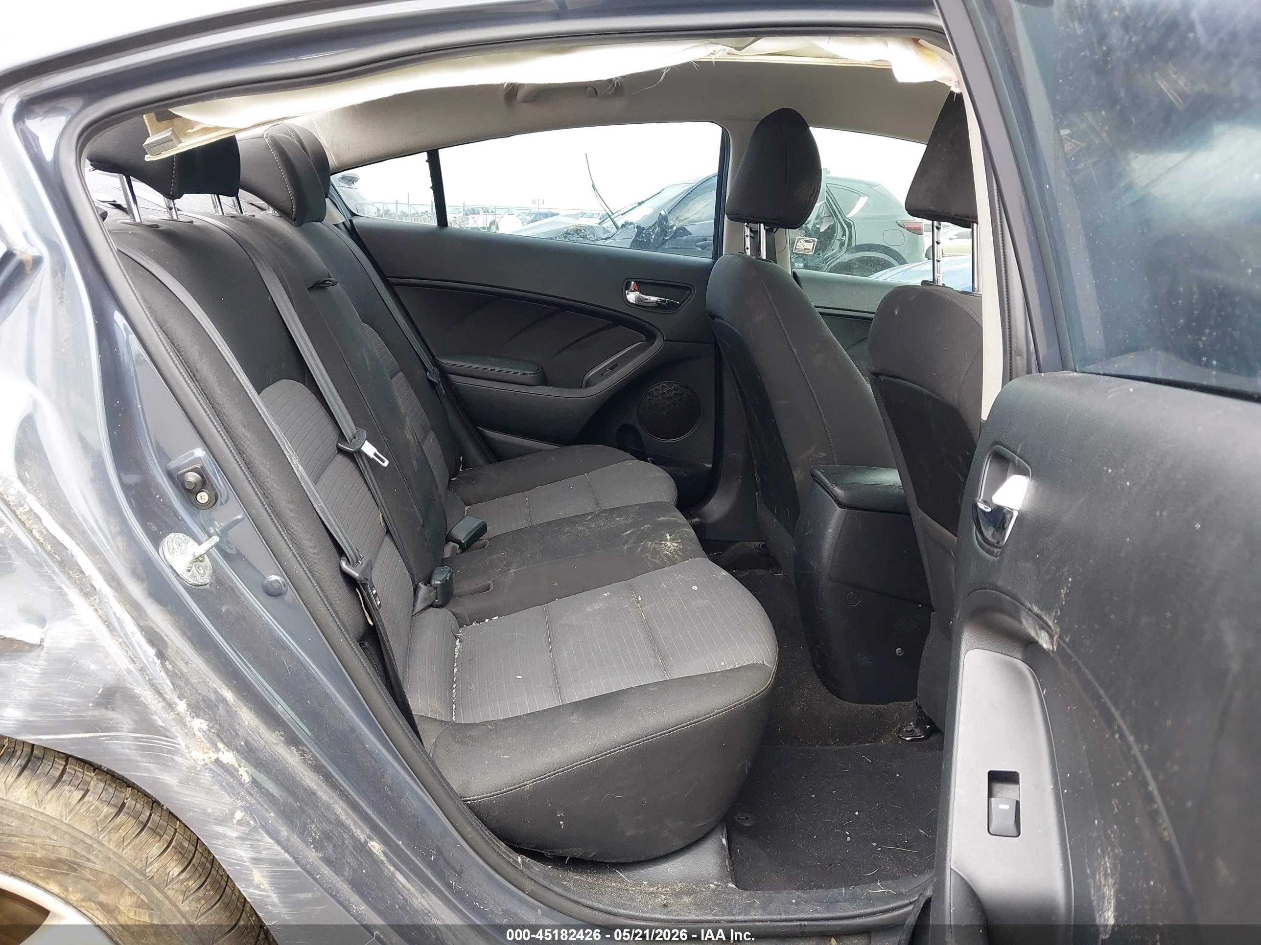 2015 Kia Forte Lx Gray vin: KNAFX4A66F5366831