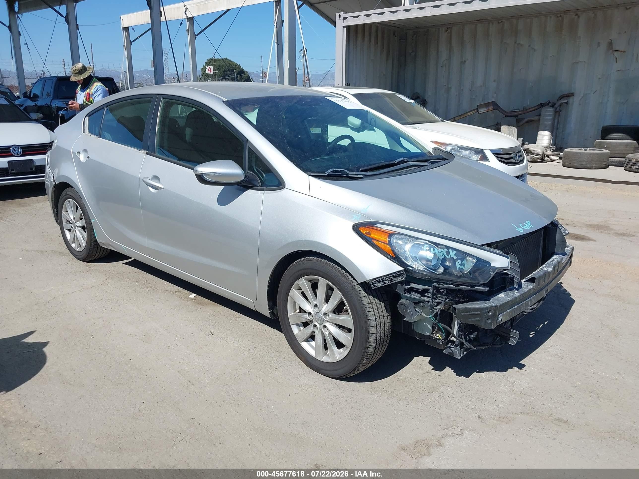 2015 Kia Forte Lx Silver vin: KNAFX4A66F5422265
