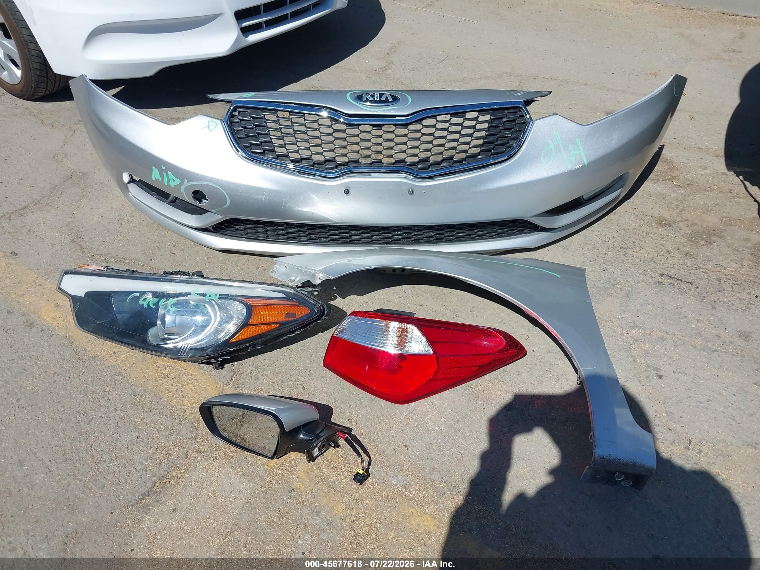 2015 Kia Forte Lx Silver vin: KNAFX4A66F5422265